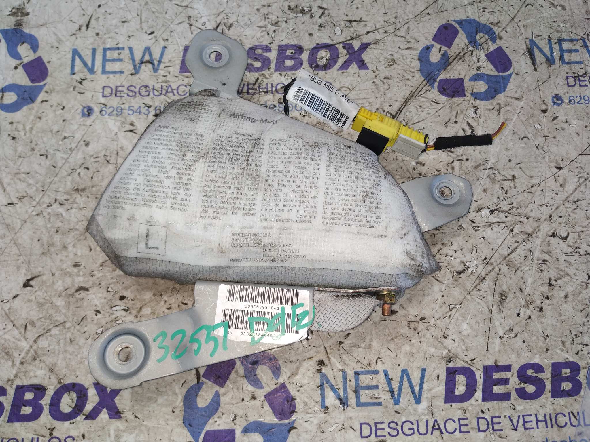 AIRBAG LATERAL DELANTERO IZQUIERDO BMW SERIE 5 BERLINA (E39)