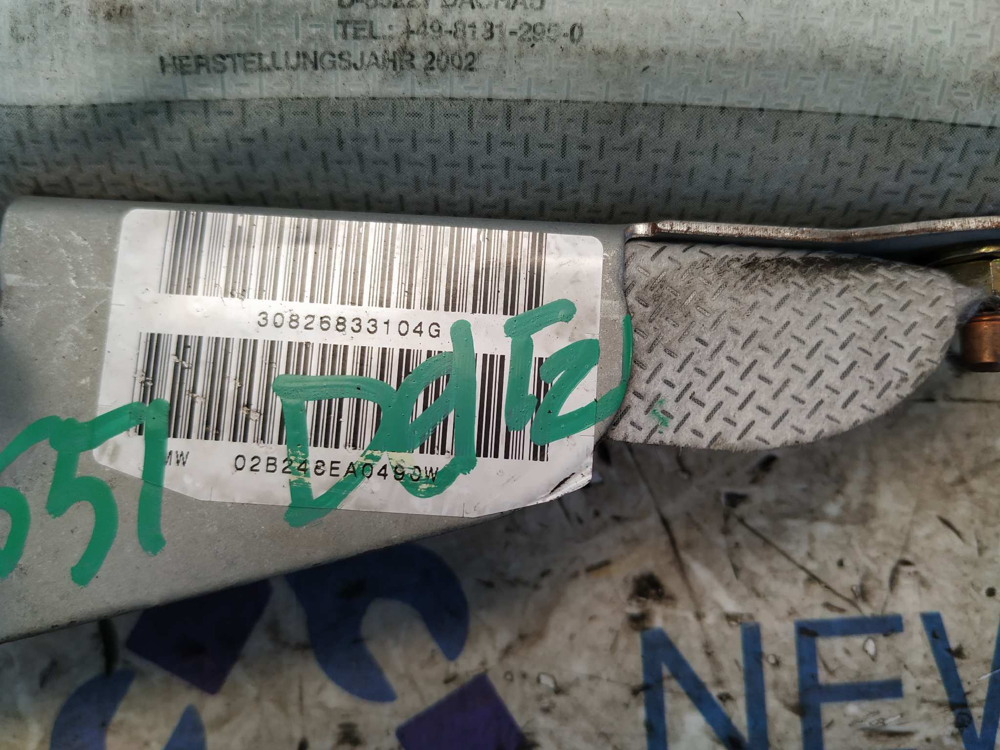 AIRBAG LATERAL DELANTERO IZQUIERDO BMW SERIE 5 BERLINA (E39) - vista 3