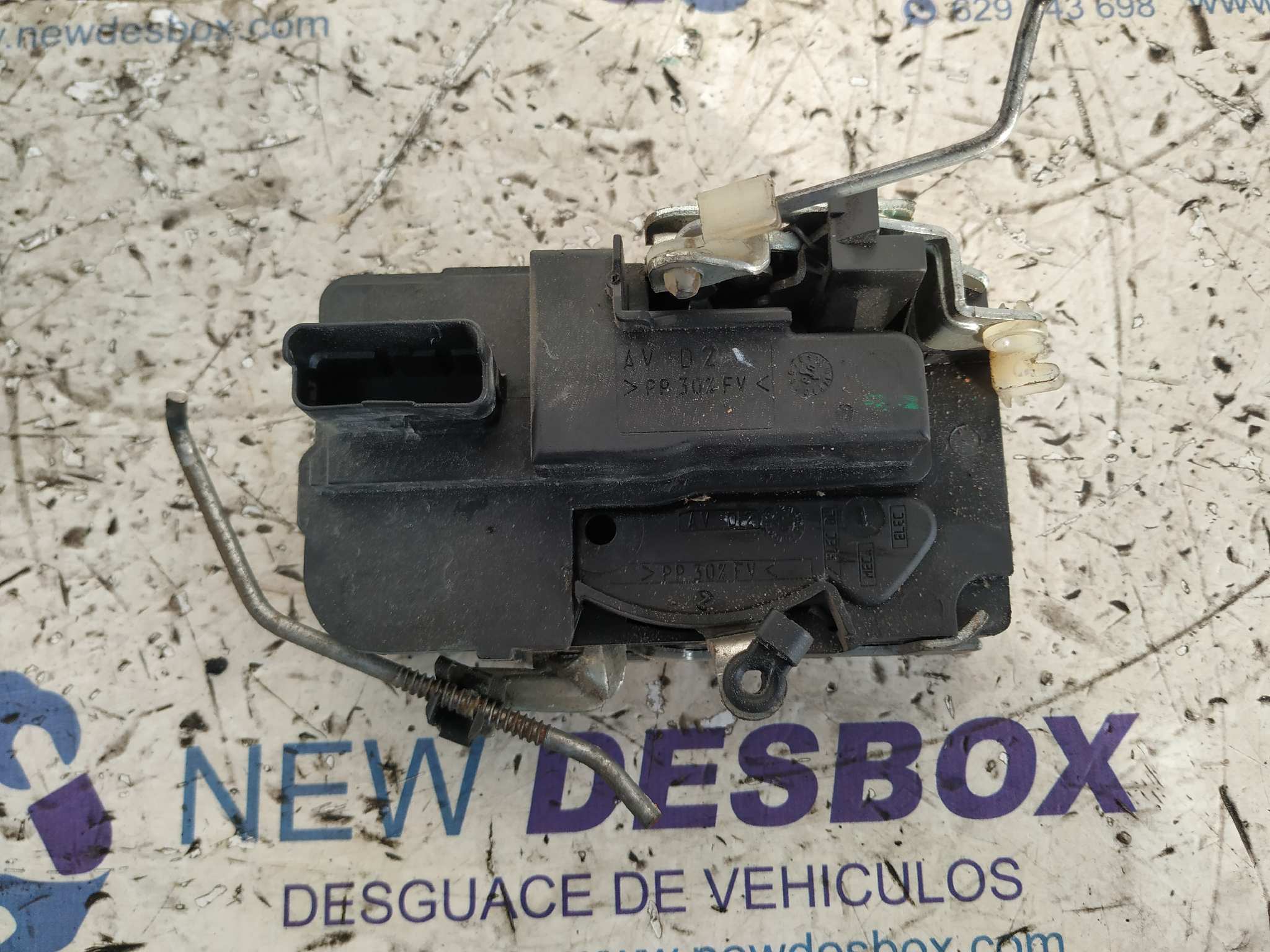 CERRADURA PUERTA DELANTERA DERECHA CITROEN BERLINGO CUADRO