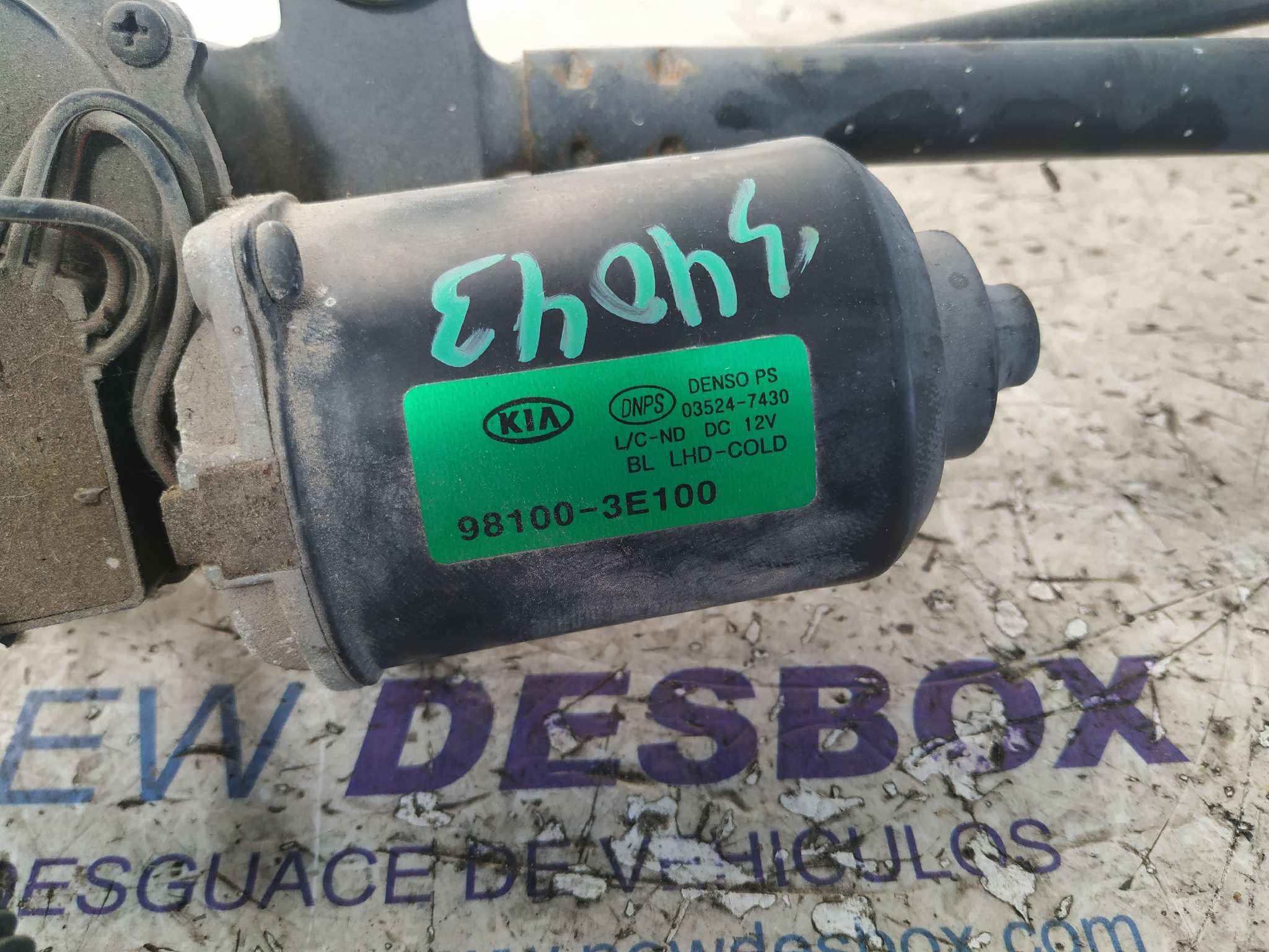 MOTOR LIMPIA DELANTERO KIA SORENTO - vista 2