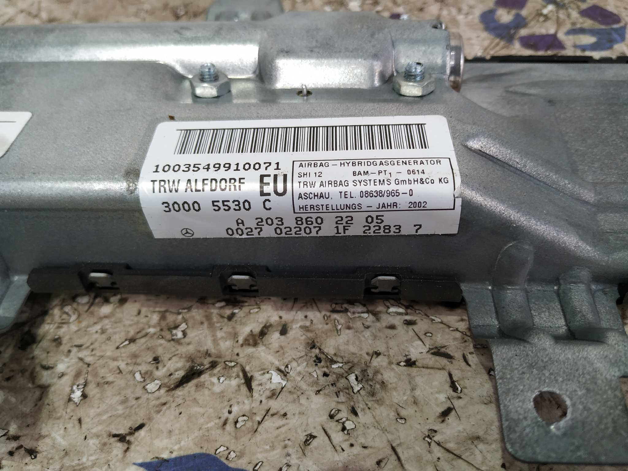 AIRBAG LATERAL DELANTERO DERECHO MERCEDES-BENZ CLASE C (W203) SPORTCOUPE - vista 3