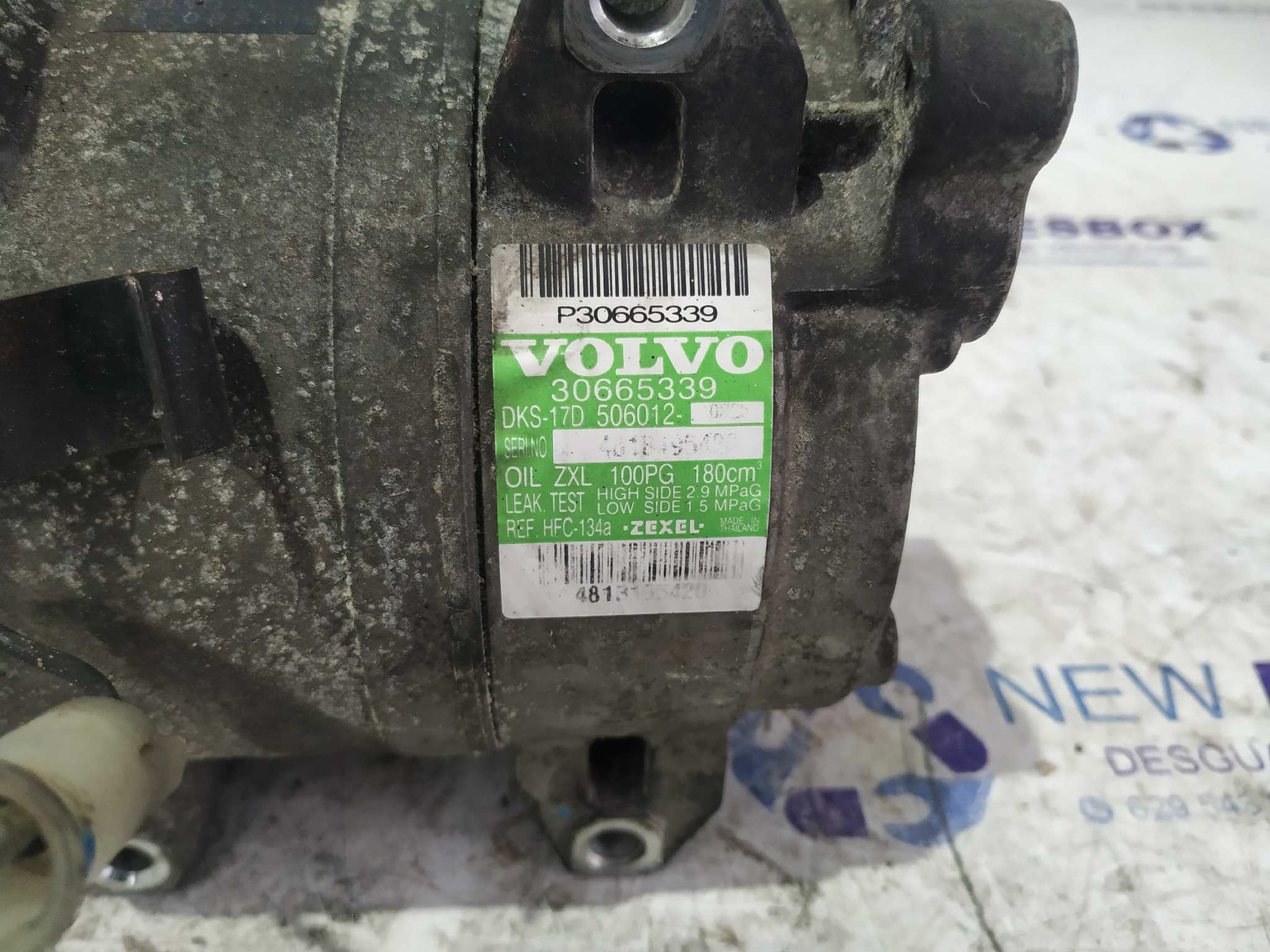 COMPRESOR AIRE ACONDICIONADO VOLVO S60 BERLINA - vista 3