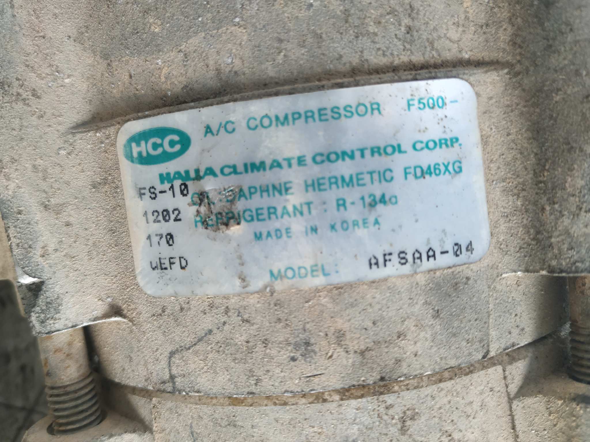 COMPRESOR AIRE ACONDICIONADO MITSUBISHI SANTAMO (HYUNDAI) - vista 5