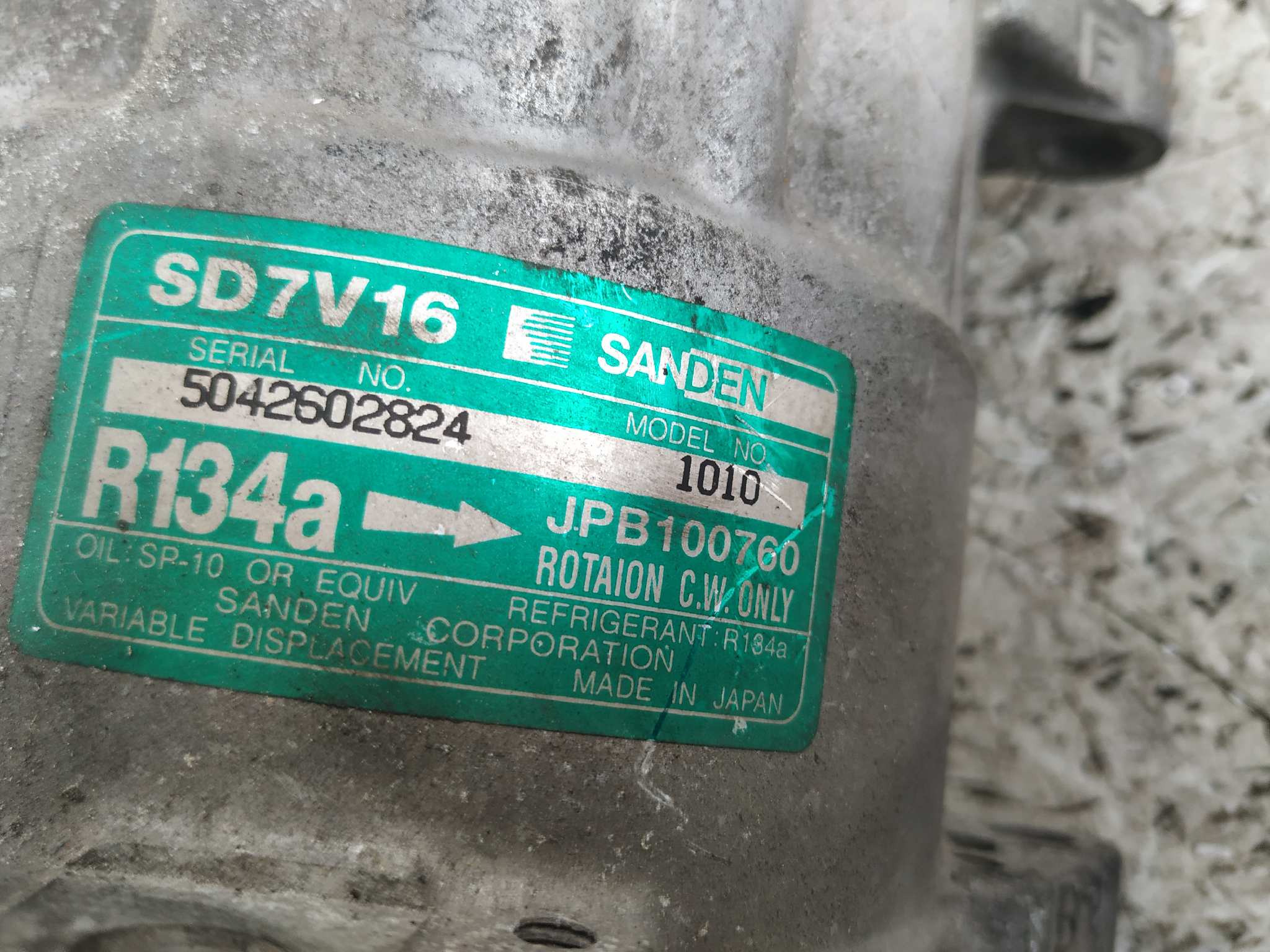 COMPRESOR AIRE ACONDICIONADO MG ROVER SERIE 400 (RT) - vista 5