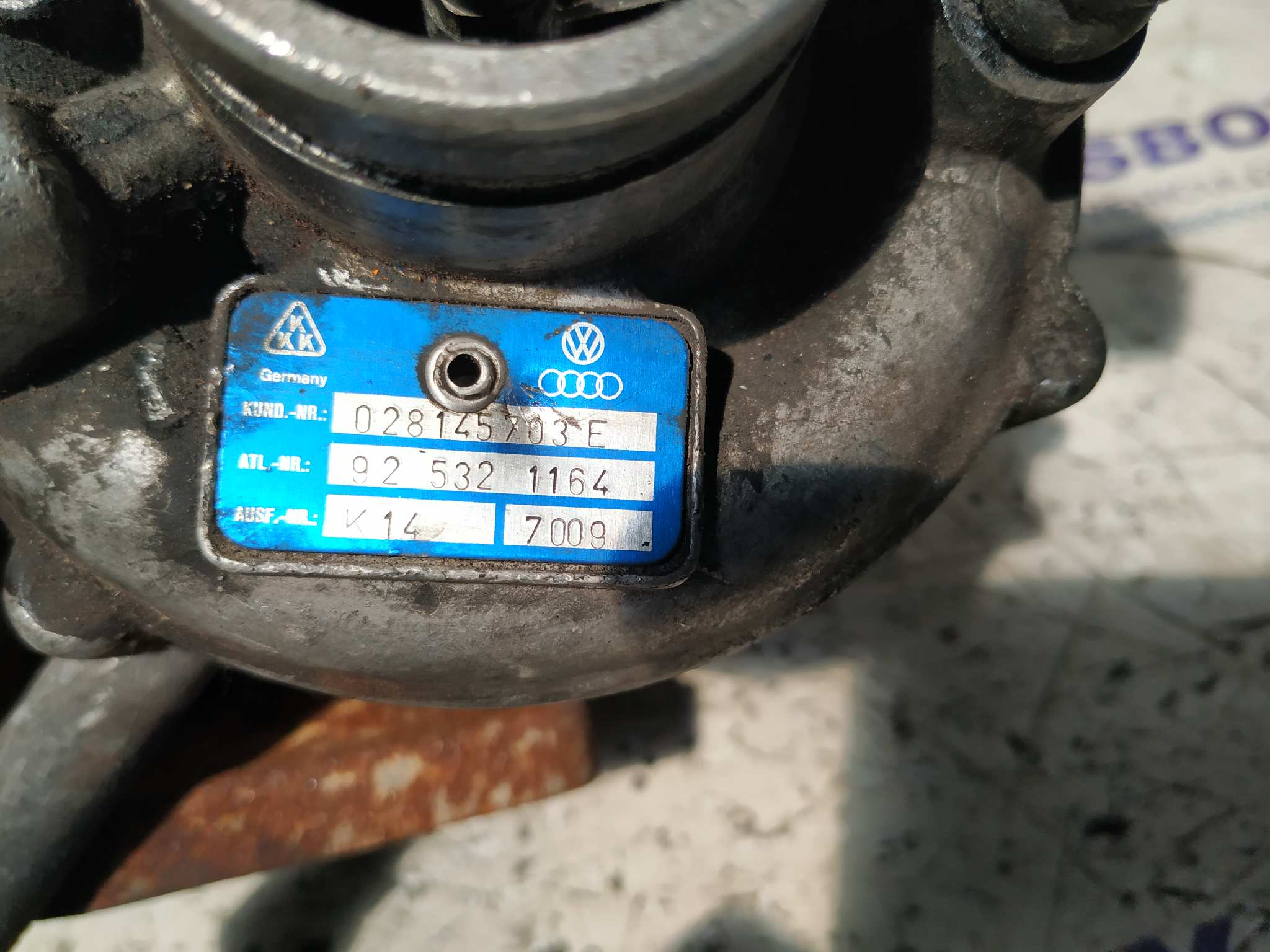 TURBOCOMPRESOR VOLKSWAGEN GOLF III BERLINA (1H1) - vista 6