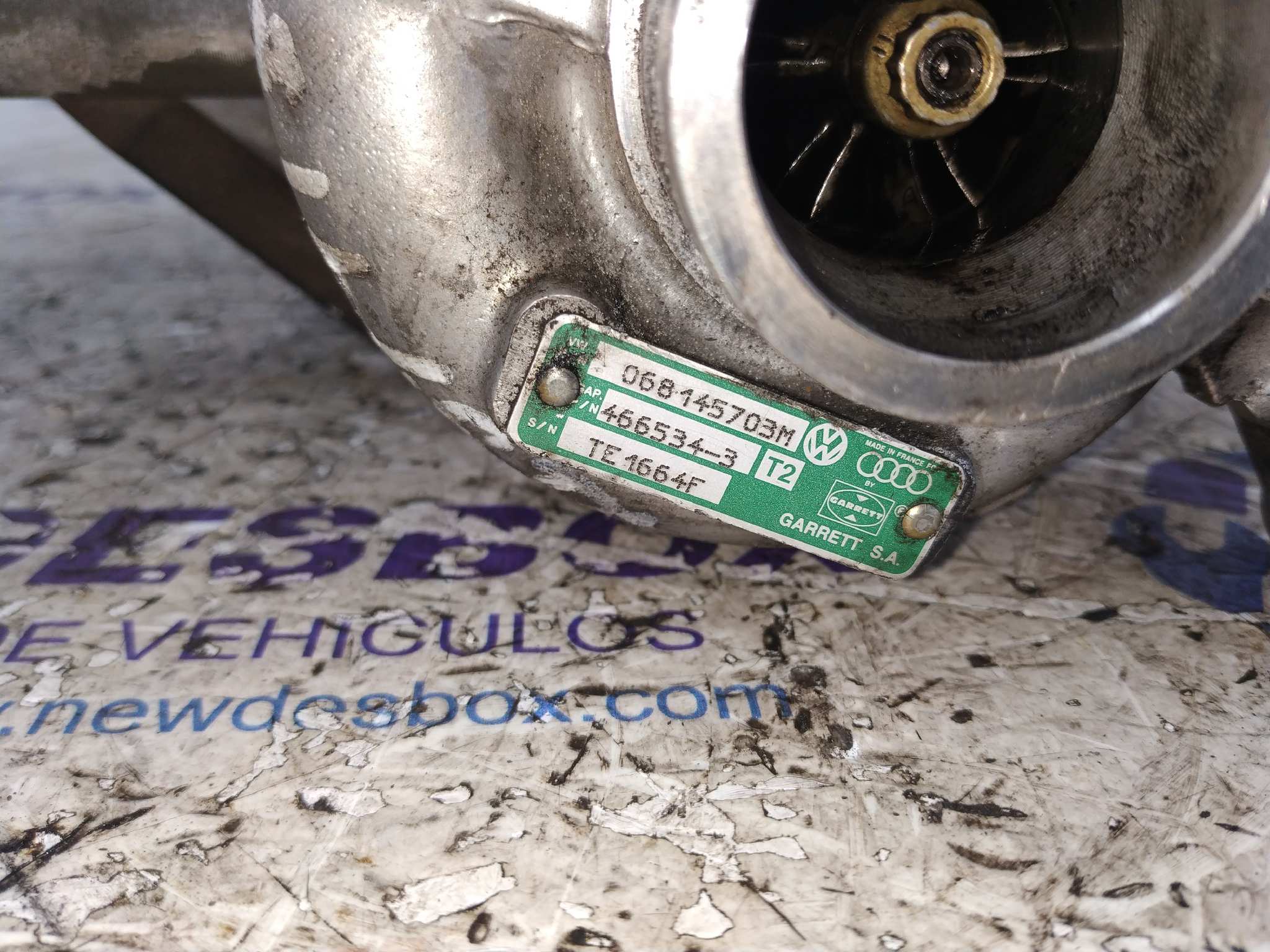 TURBOCOMPRESOR VOLKSWAGEN GOLF II (191/193) - vista 4