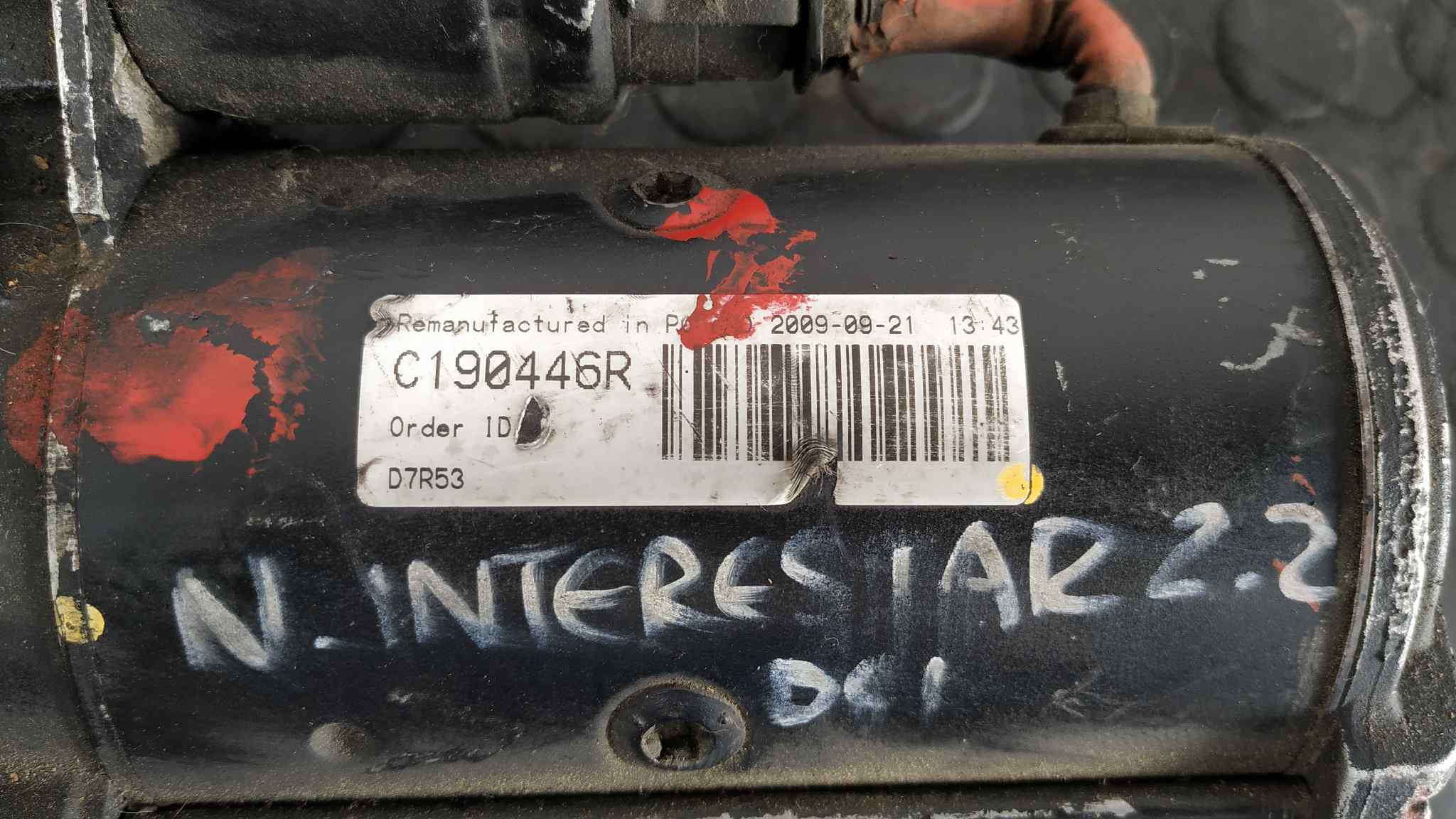 MOTOR ARRANQUE NISSAN INTERSTAR (X70) - vista 5