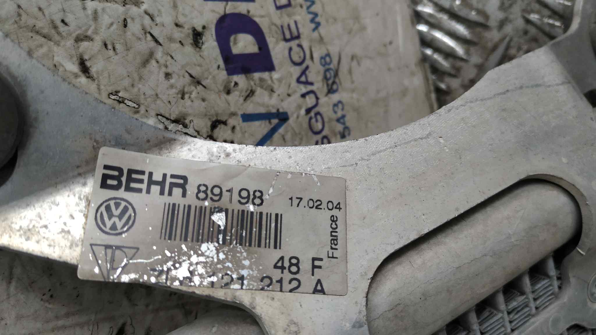 RADIADOR AGUA VOLKSWAGEN TOUAREG (7LA) - vista 3