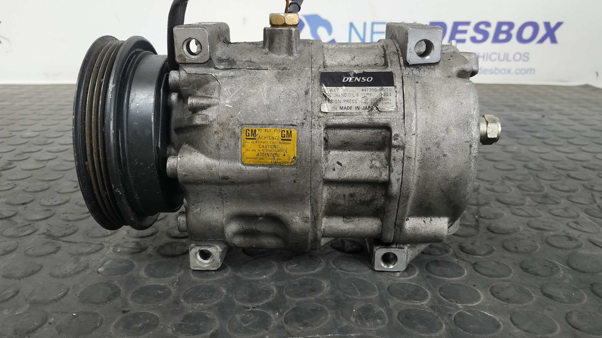 COMPRESOR AIRE ACONDICIONADO OPEL OMEGA B 2.5 TURBODIESEL (X 25 TD / U 25 TD / L93) - vista 5