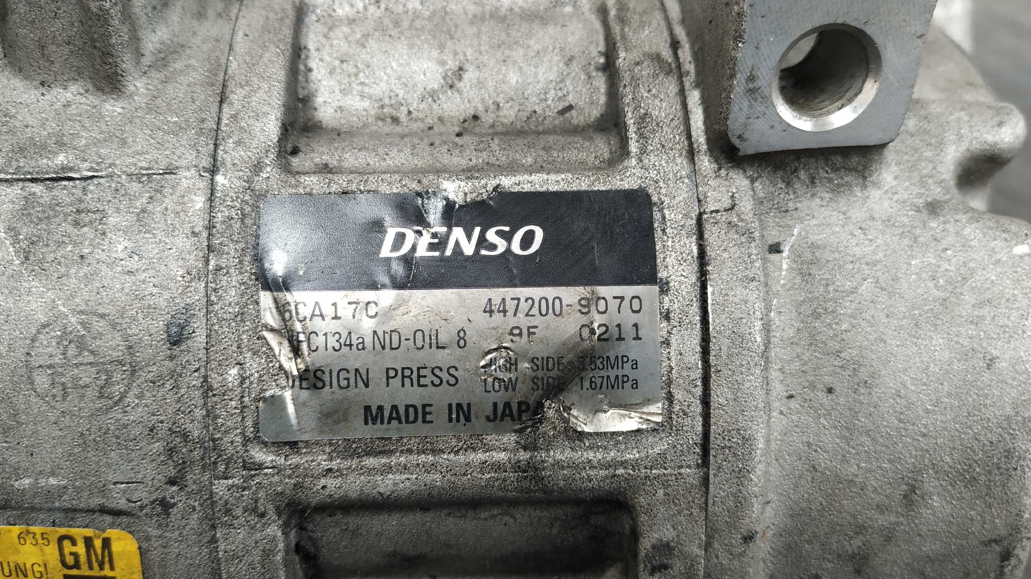 COMPRESOR AIRE ACONDICIONADO OPEL OMEGA B 2.5 TURBODIESEL (X 25 TD / U 25 TD / L93) - vista 2