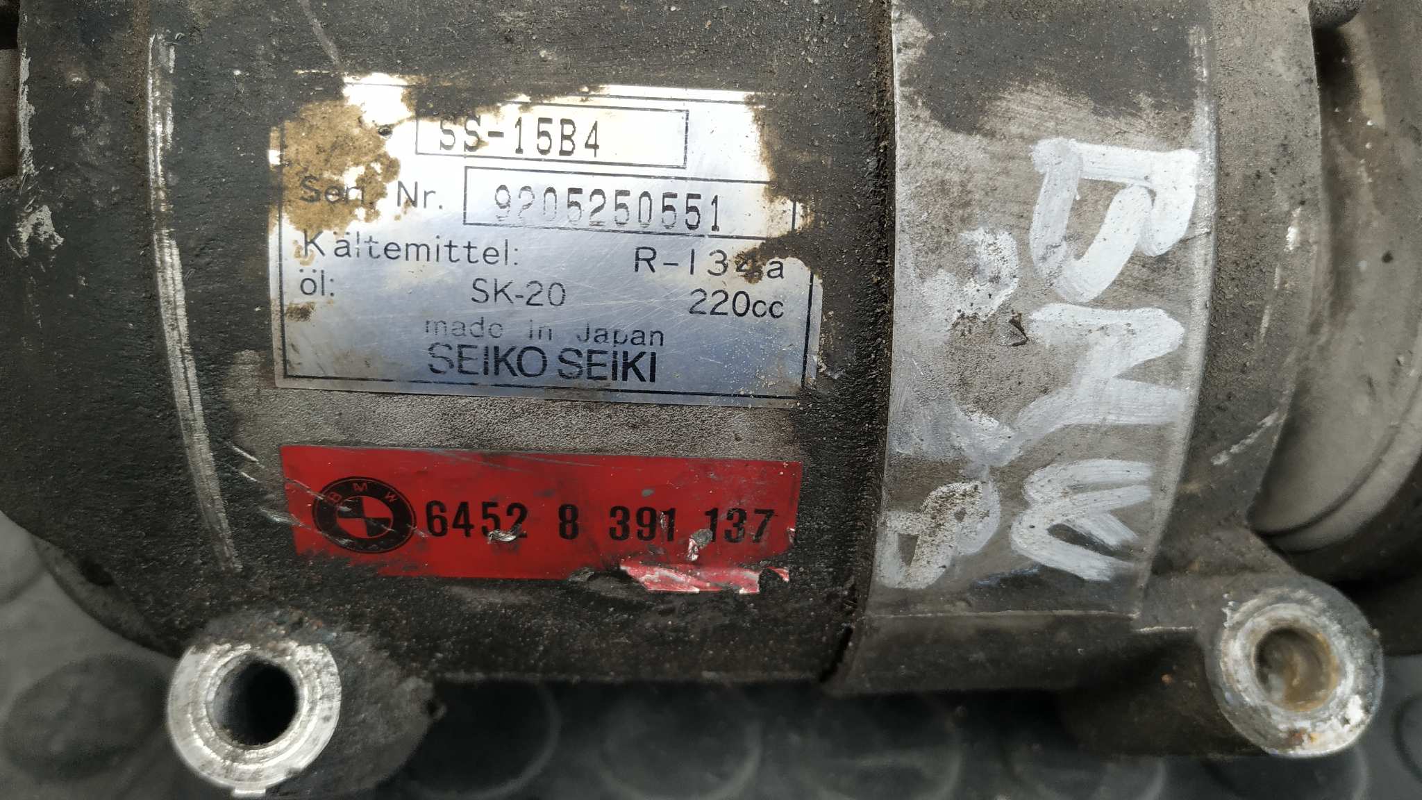 COMPRESOR AIRE ACONDICIONADO BMW SERIE 3 BERLINA (E36) - vista 5