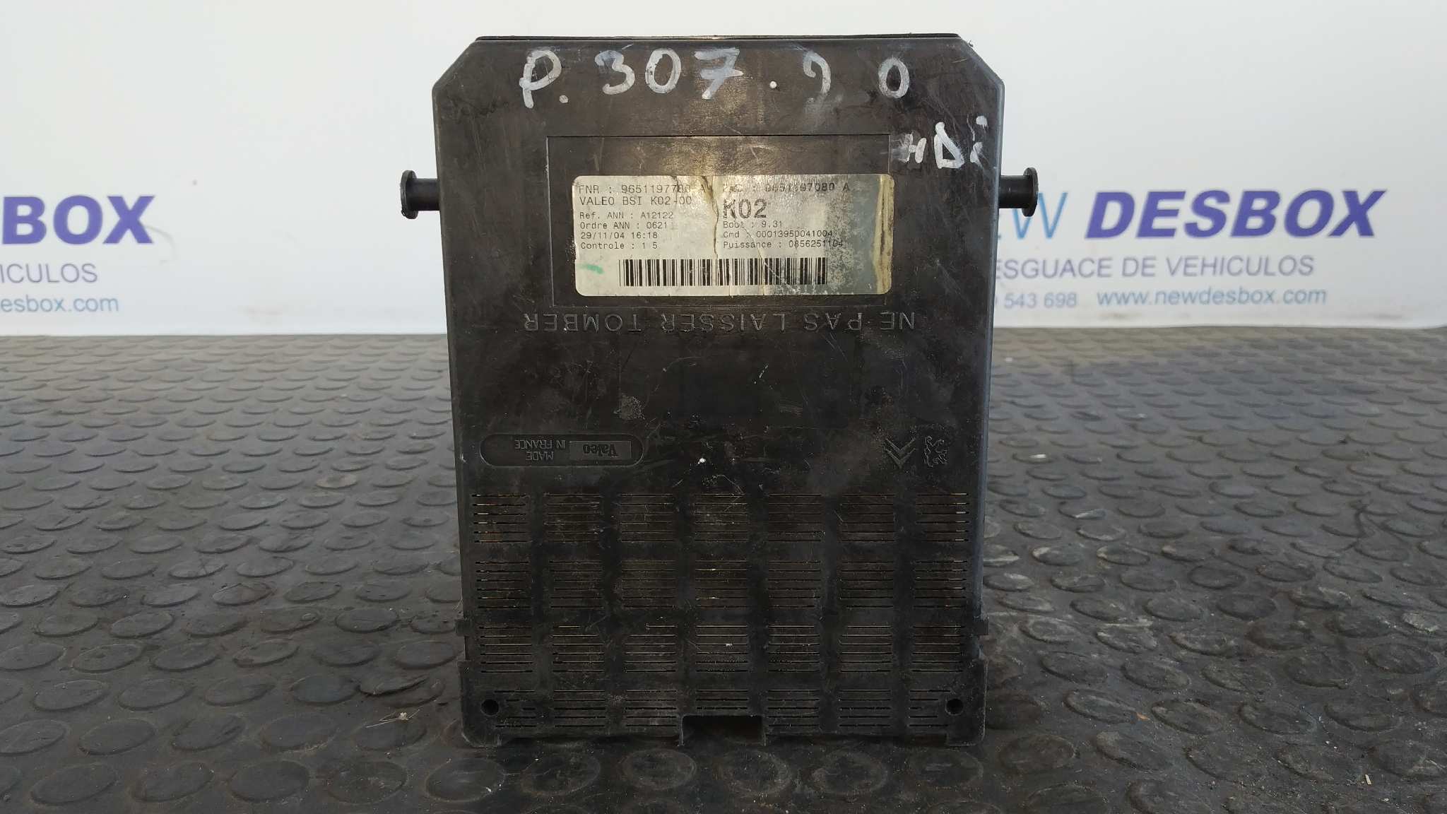 CENTRALITA BSI PEUGEOT 307 (S1) - vista 3