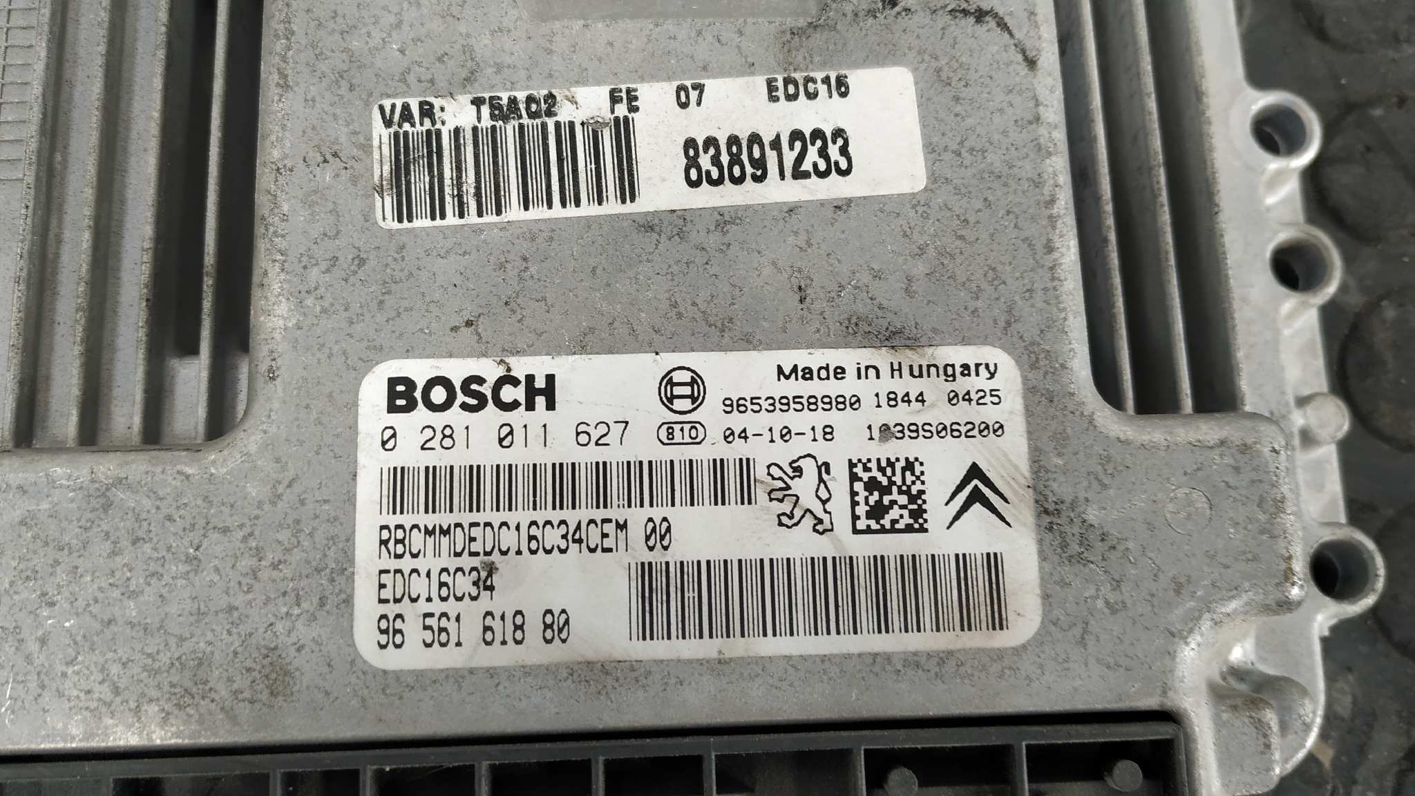 CENTRALITA MOTOR UCE PEUGEOT 307 (S1) - vista 2