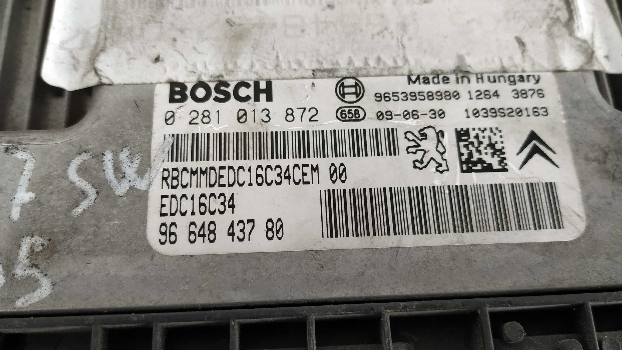 CENTRALITA MOTOR UCE PEUGEOT 207 SW - vista 2