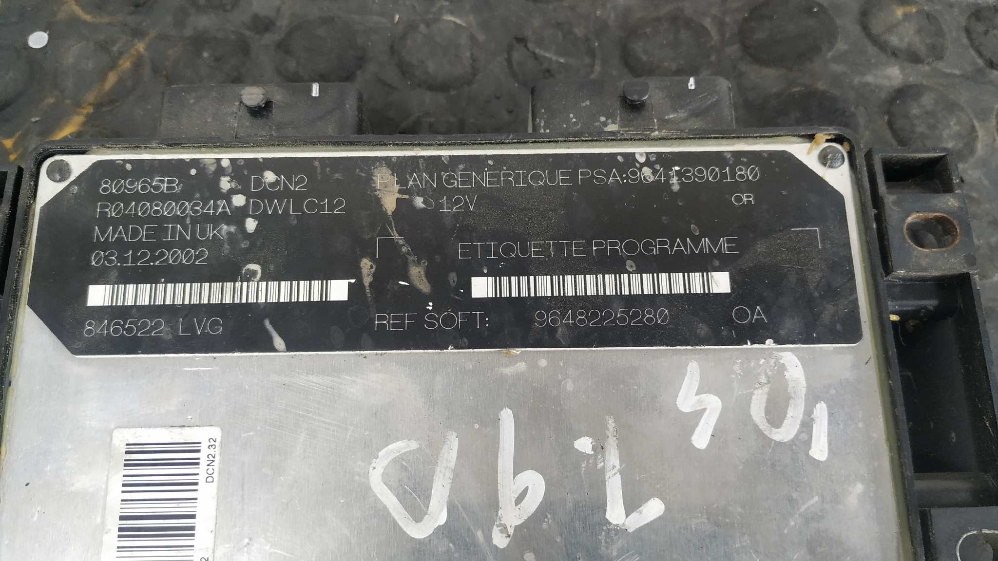 CENTRALITA MOTOR UCE PEUGEOT PARTNER (S2) - vista 5