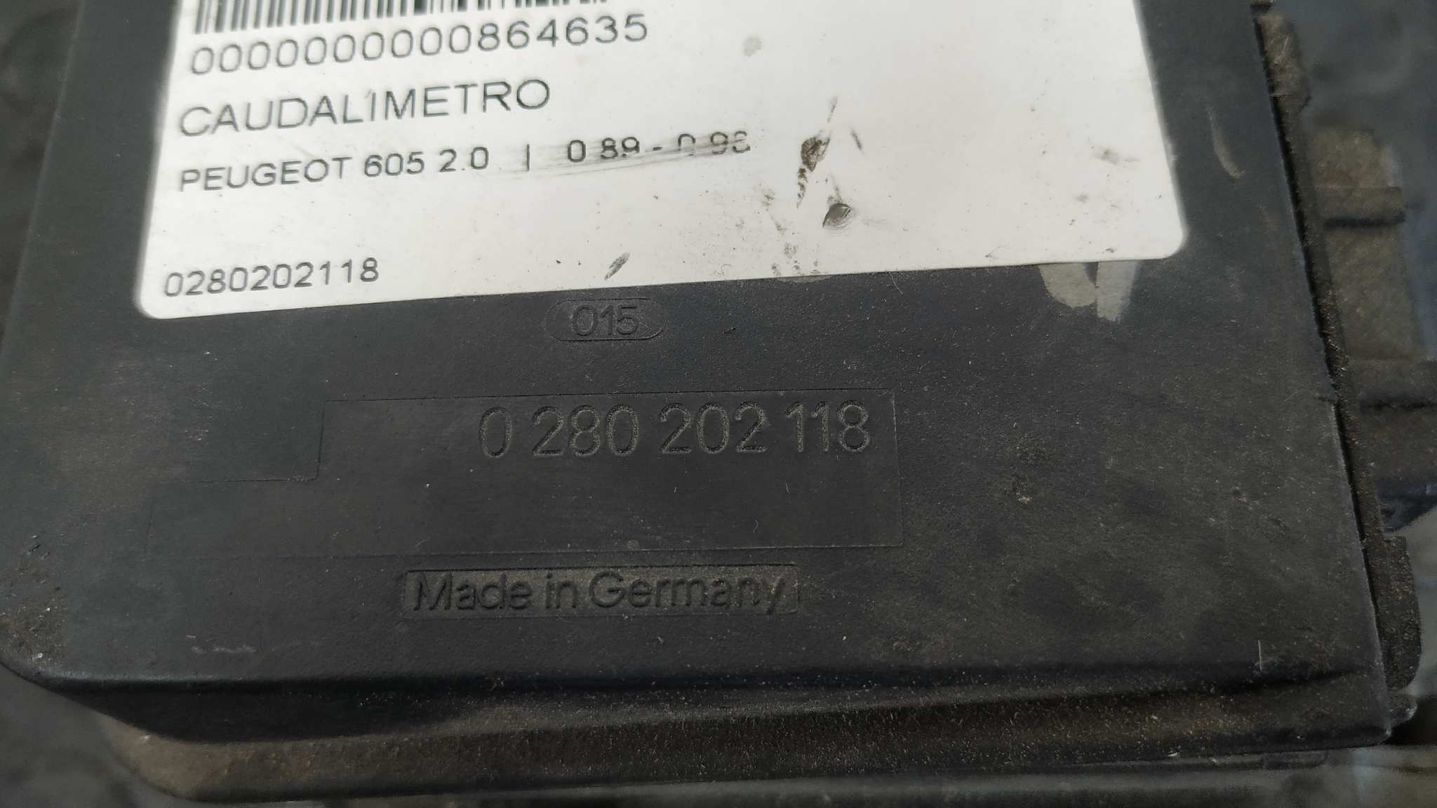 CAUDALIMETRO PEUGEOT 605 2.0 - vista 6