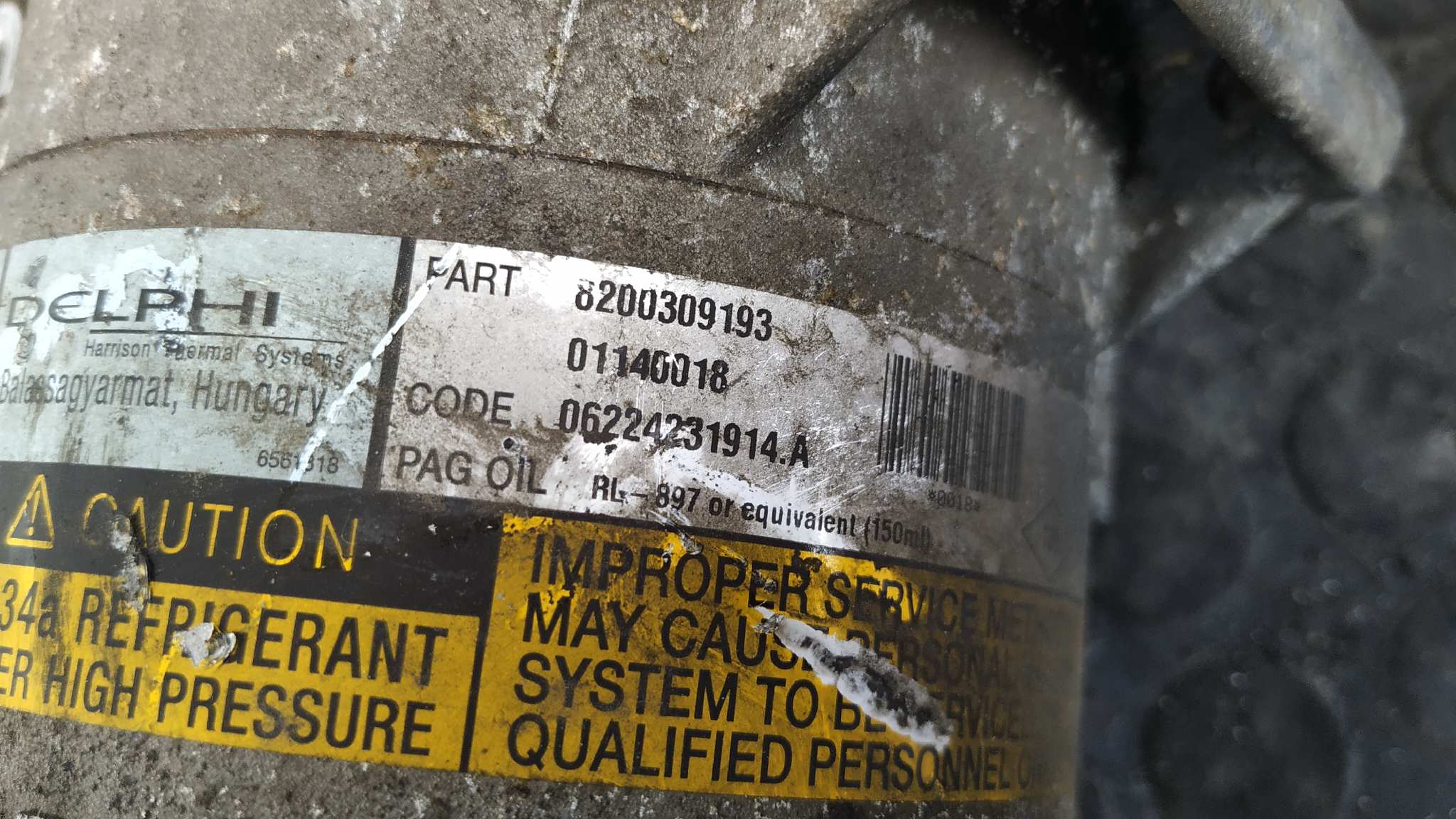 COMPRESOR AIRE ACONDICIONADO RENAULT CLIO II FASE II (B/CB0) - vista 2