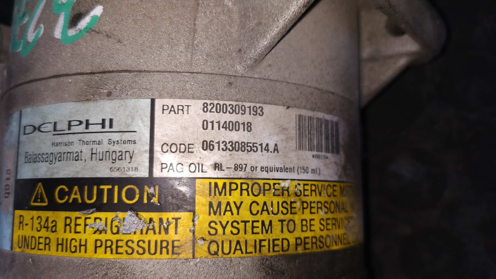 COMPRESOR AIRE ACONDICIONADO RENAULT MEGANE II BERLINA 3P - vista 6