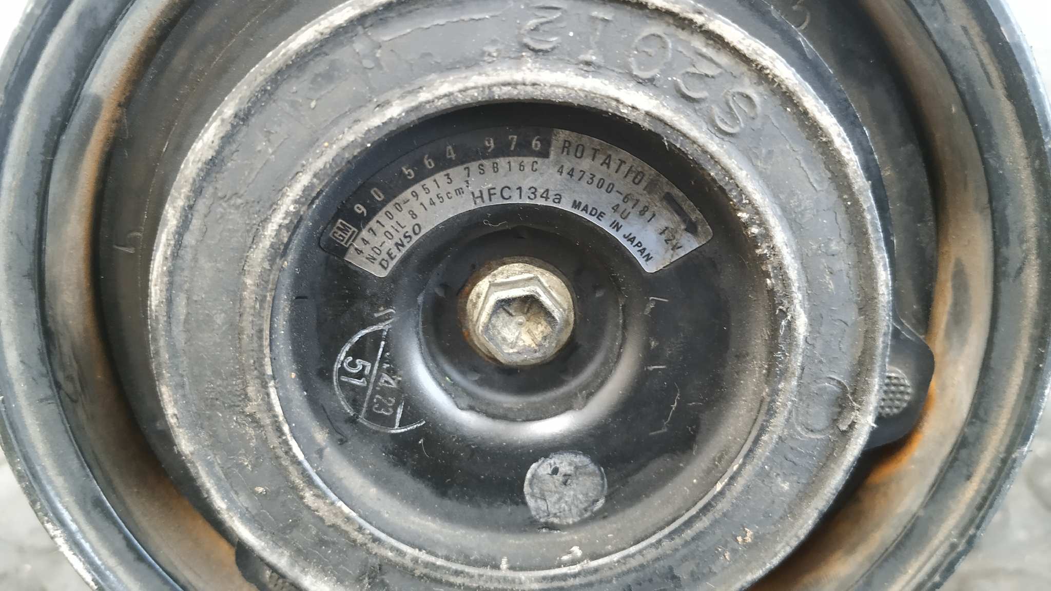 COMPRESOR AIRE ACONDICIONADO OPEL OMEGA B 2.5 TURBODIESEL (X 25 TD / U 25 TD / L93) - vista 7