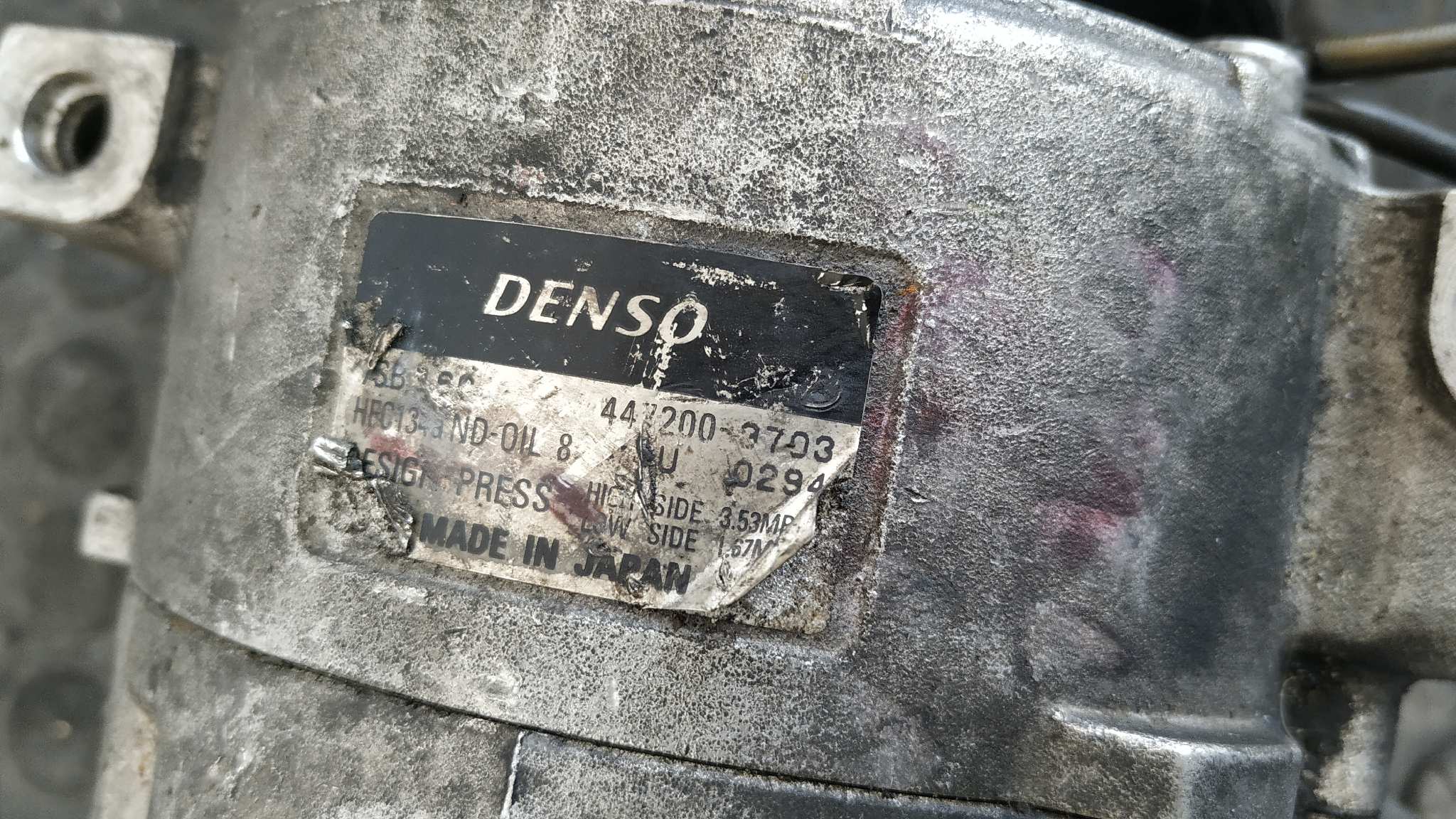 COMPRESOR AIRE ACONDICIONADO OPEL OMEGA B 2.5 TURBODIESEL (X 25 TD / U 25 TD / L93) - vista 4