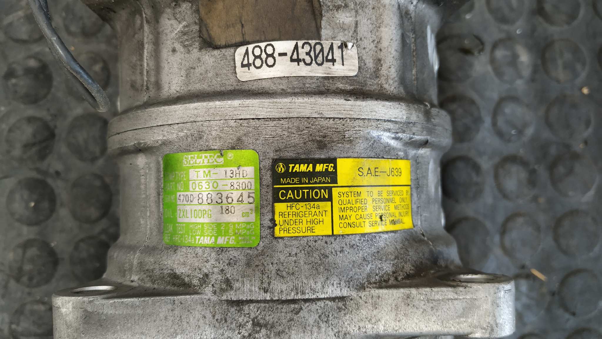 COMPRESOR AIRE ACONDICIONADO OPEL VECTRA A 1.7 TURBODIESEL (17 DT / LU8) - vista 5