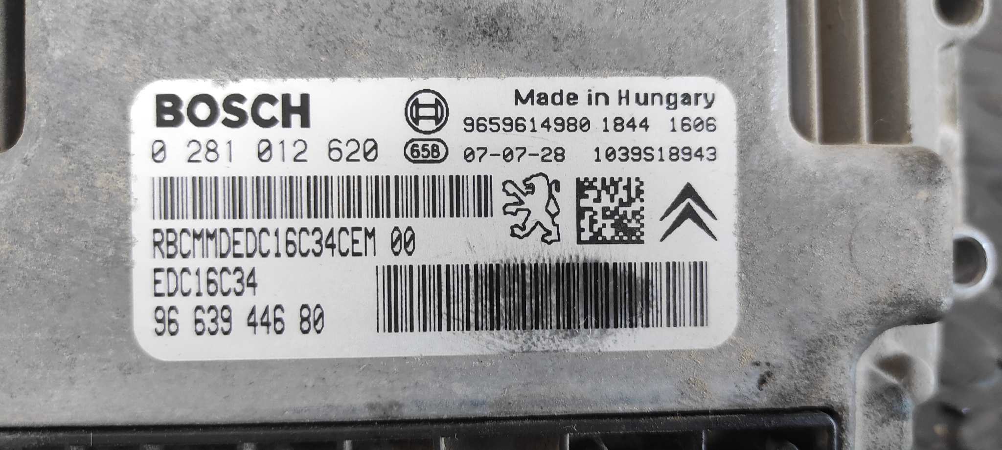 CENTRALITA MOTOR UCE CITROEN BERLINGO CUADRO - vista 6