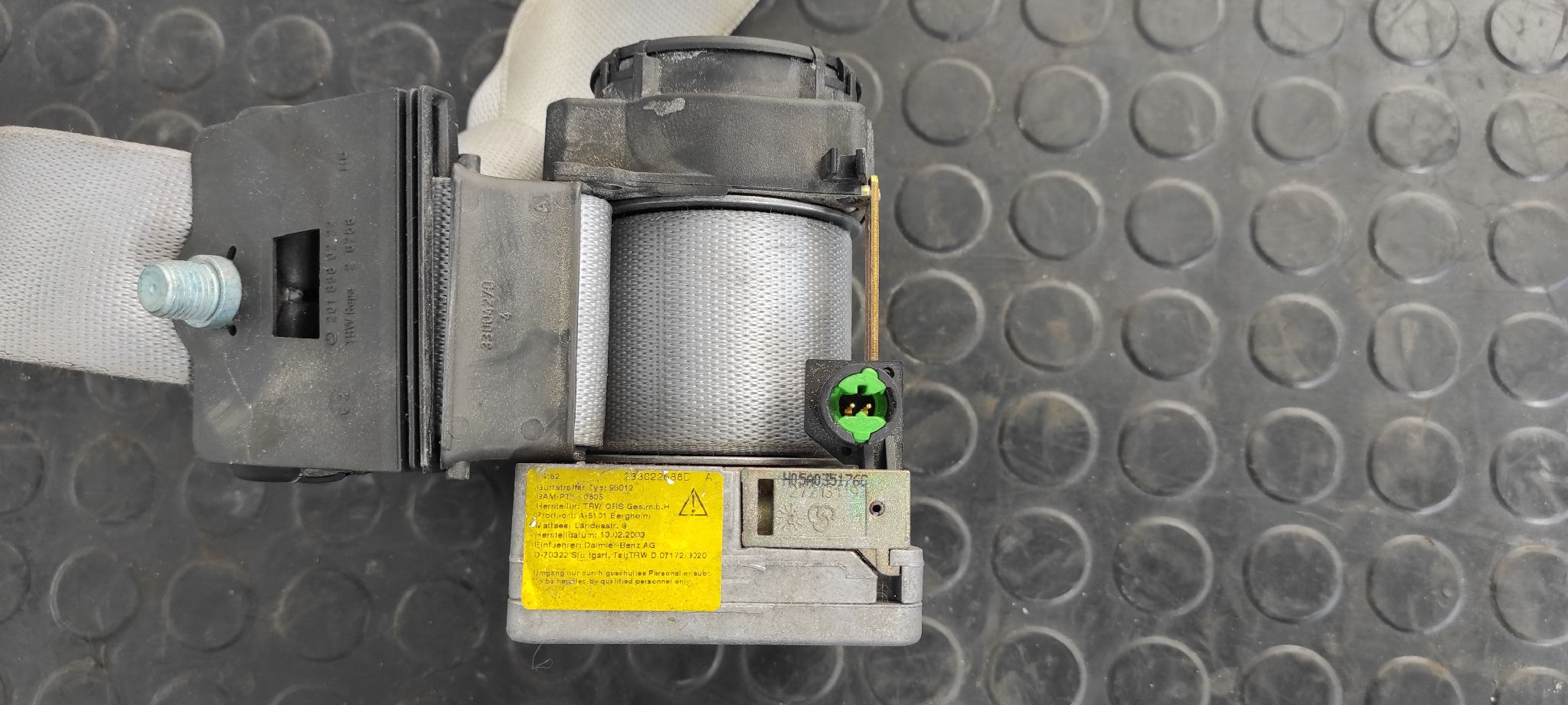 CINTURON DELANTERO DERECHO MERCEDES-BENZ CLASE C (W203) BERLINA - vista 2