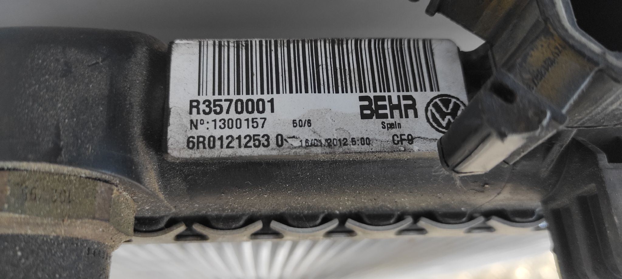 RADIADOR AGUA SKODA FABIA (5J2 ) - vista 2