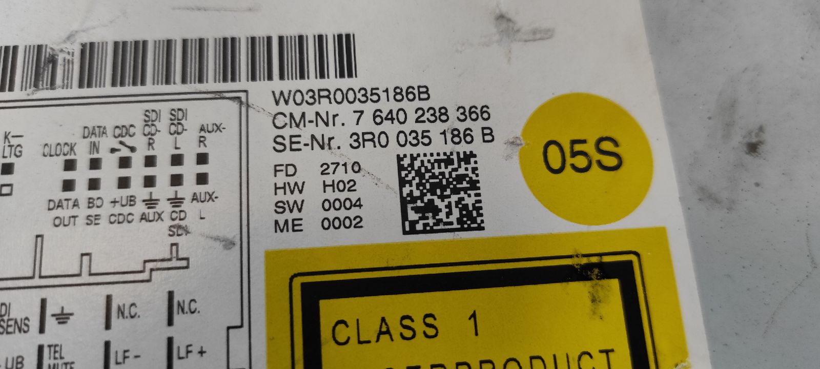 SISTEMA AUDIO / RADIO CD SEAT EXEO ST (3R5)(2009>) - vista 8