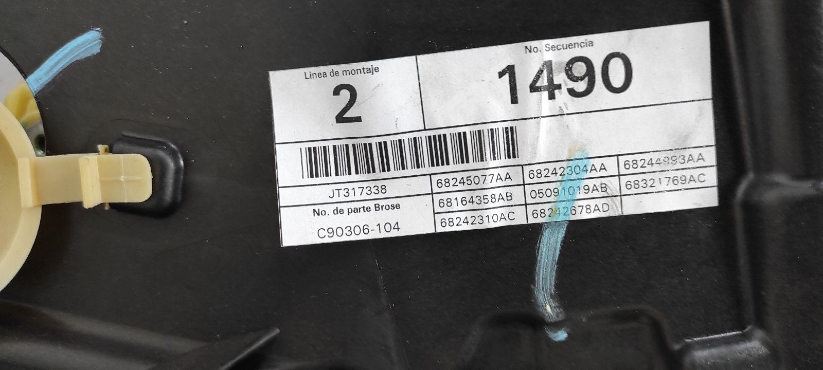 ELEVALUNAS DELANTERO DERECHO JEEP COMPASS II - vista 5