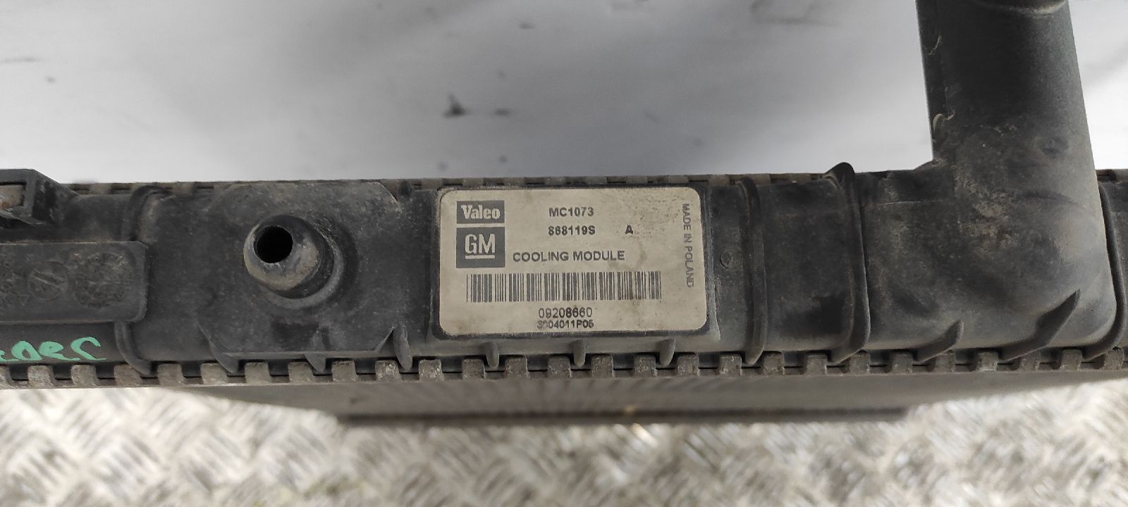 RADIADOR AGUA OPEL AGILA - vista 3