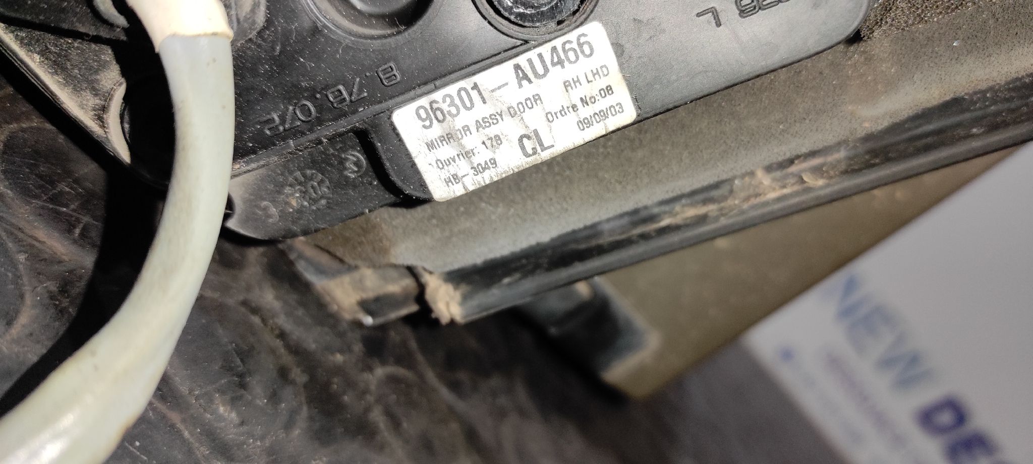 RETROVISOR DERECHO NISSAN PRIMERA BERLINA (P12) - vista 5