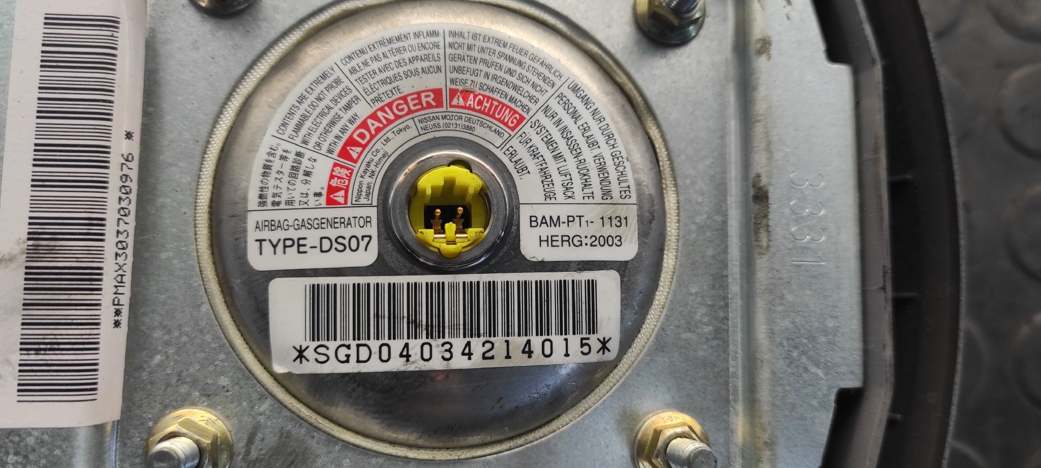 AIRBAG DELANTERO IZQUIERDO NISSAN MICRA (K12E) - vista 4