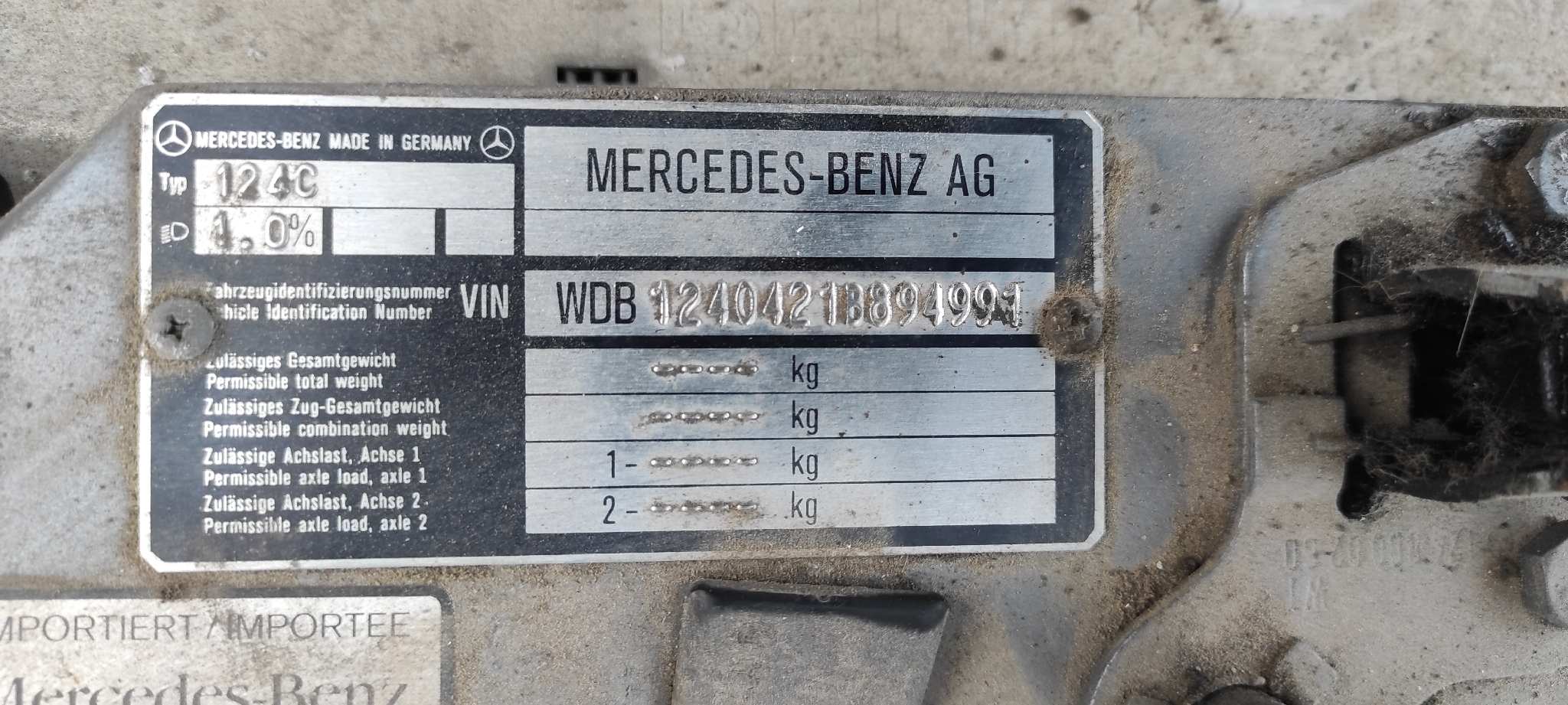 BRAZO IZQUIERDO SUPERIOR DELANTERO MERCEDES-BENZ CLASE E (W124) COUPE/CABRIO - vista 2