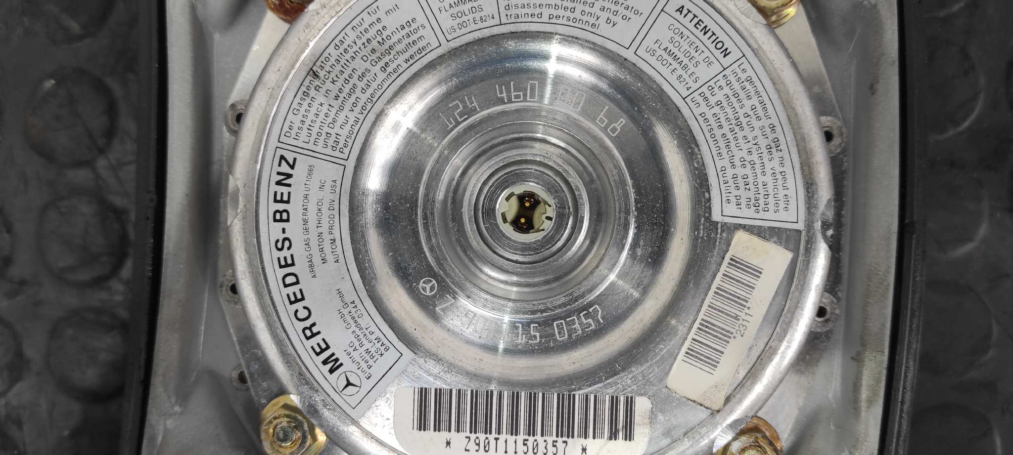 AIRBAG DELANTERO IZQUIERDO MERCEDES-BENZ CLASE C (W201) BERLINA - vista 6