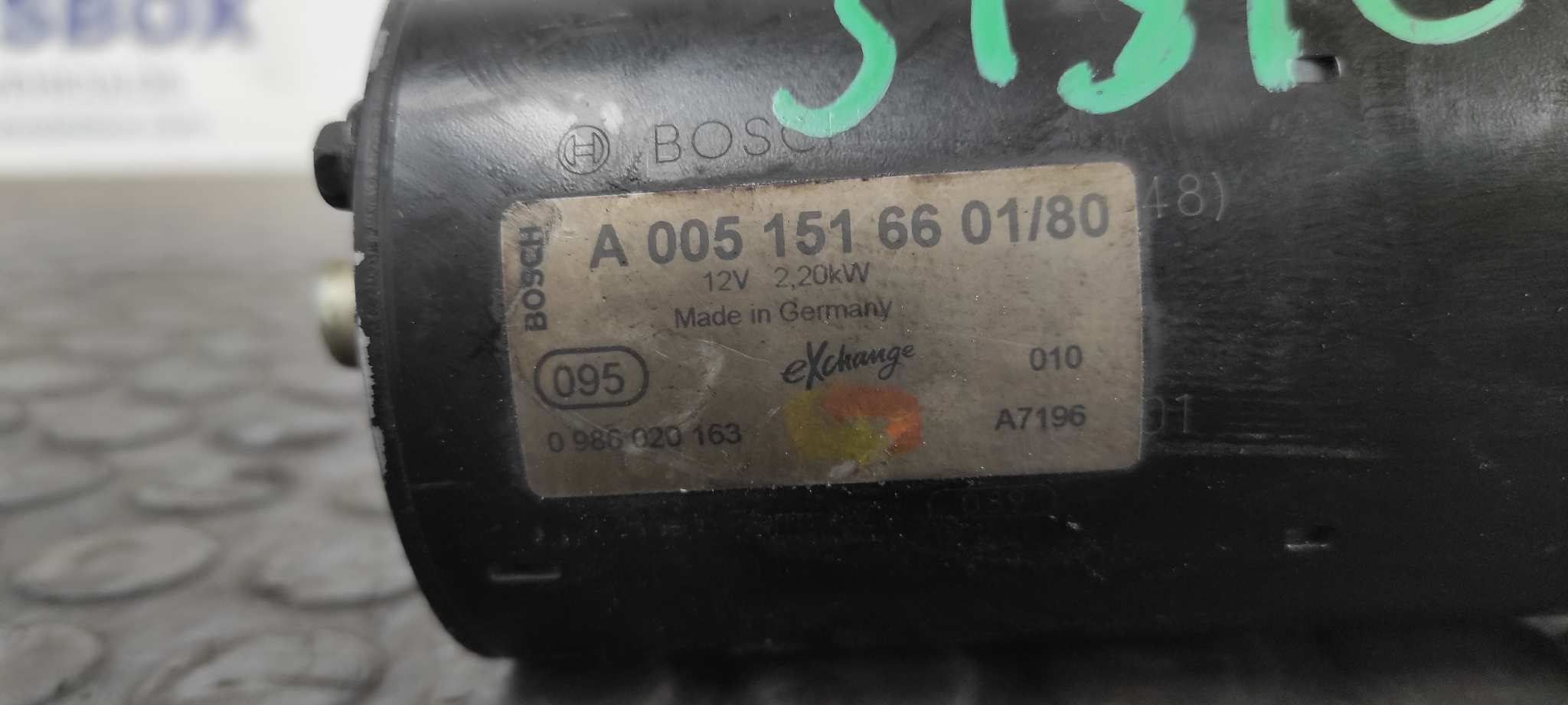 MOTOR ARRANQUE MERCEDES-BENZ CLASE S (W220) BERLINA - vista 4