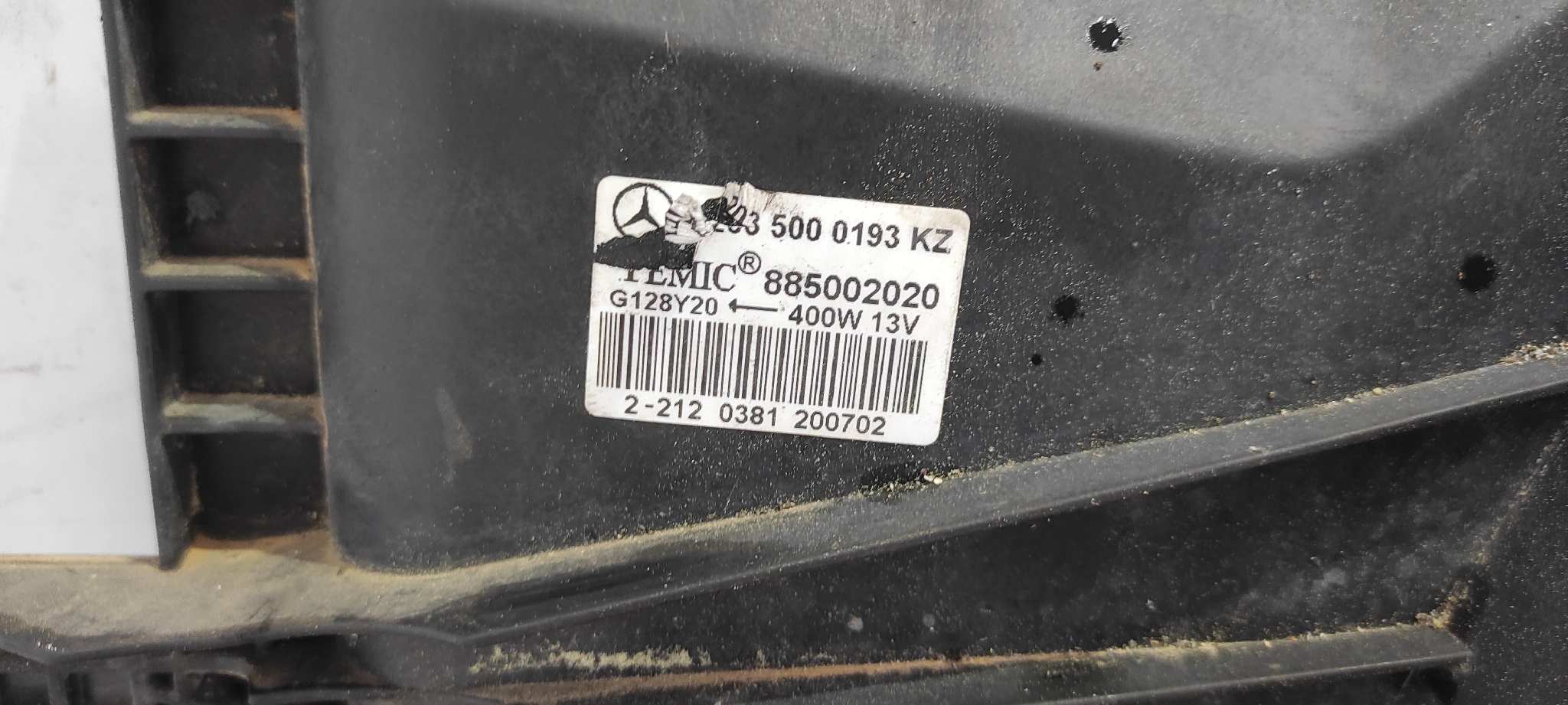 ELECTROVENTILADOR MERCEDES-BENZ CLASE C (W203) SPORTCOUPE - vista 4