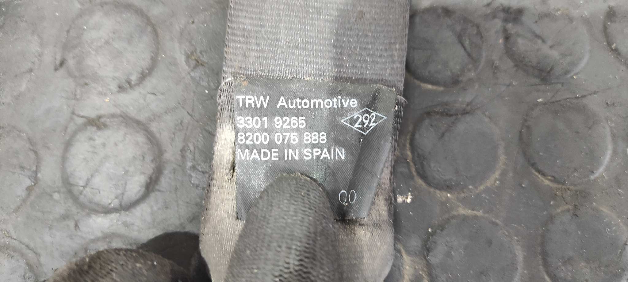 CINTURON DELANTERO DERECHO RENAULT MASTER DOBLE CABINE, CAJA ABIERTA/CHASIS - vista 6