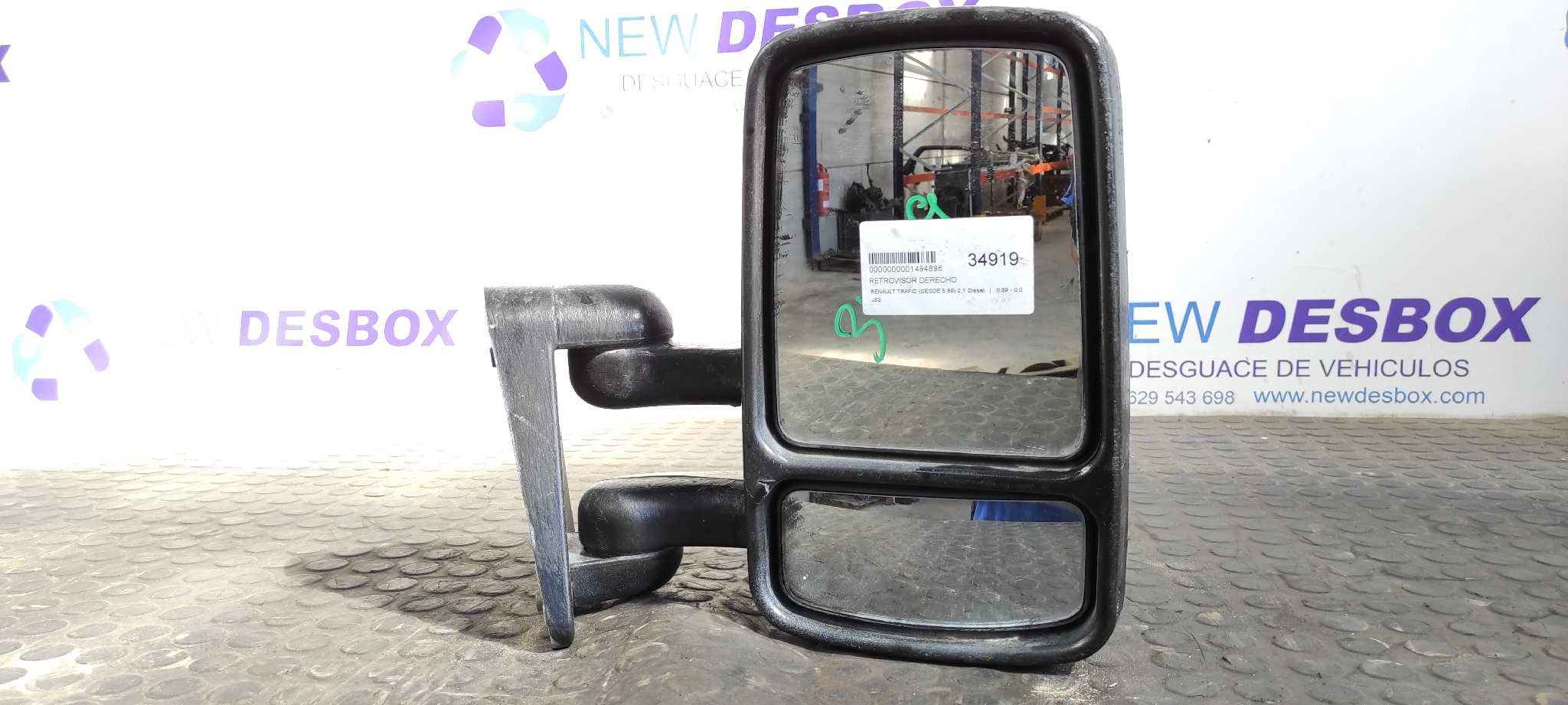 RETROVISOR DERECHO RENAULT TRAFIC (DESDE 5.89)