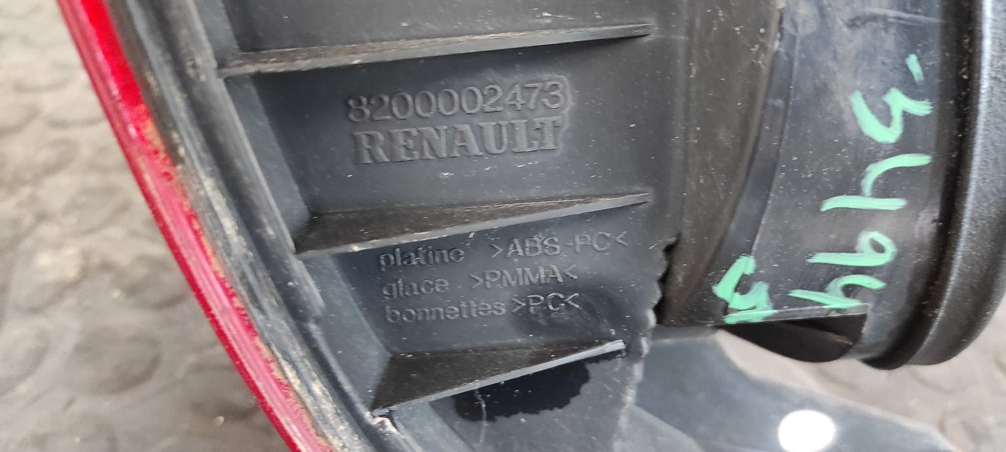 PILOTO TRASERO IZQUIERDO RENAULT LAGUNA II (BG0) - vista 2