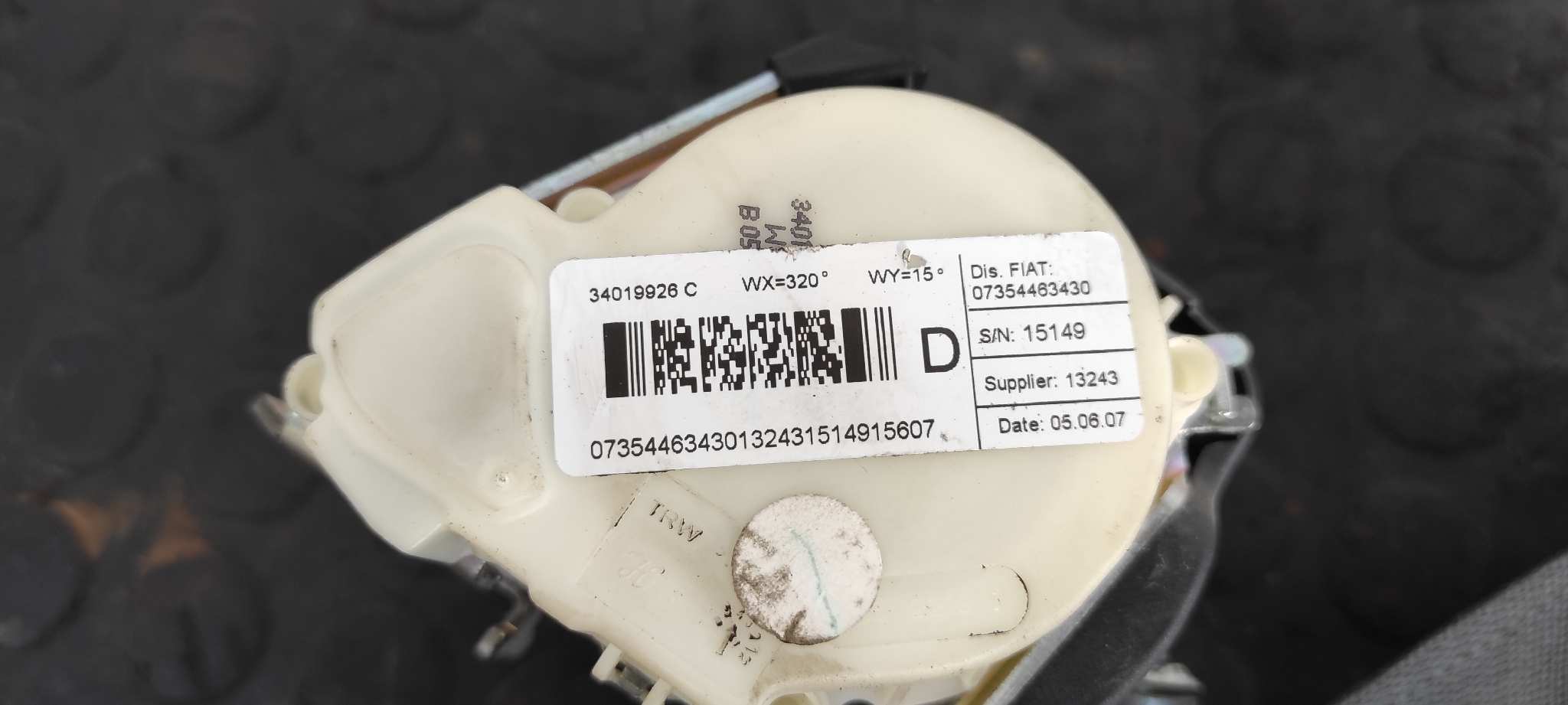 CINTURON TRASERO DERECHO FIAT BRAVO (198) - vista 2