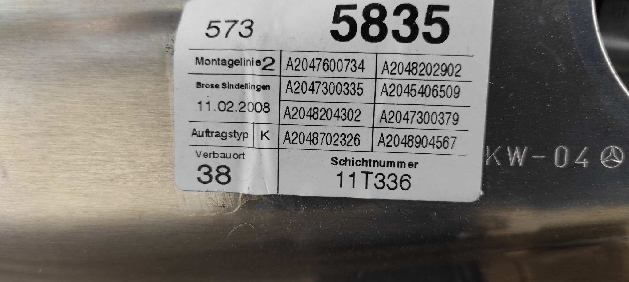 ELEVALUNAS TRASERO IZQUIERDO MERCEDES-BENZ CLASE C (W204) BERLINA - vista 5