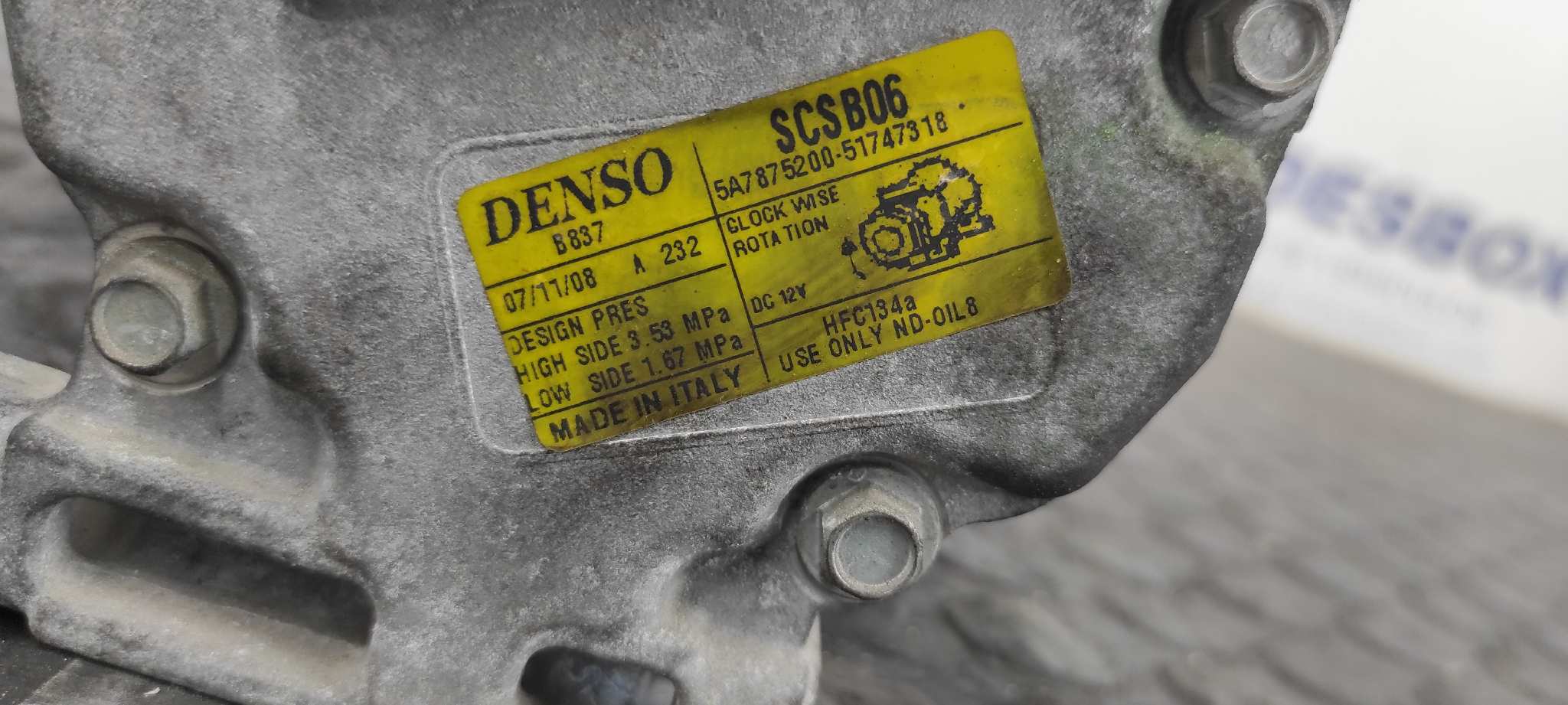 COMPRESOR AIRE ACONDICIONADO FIAT NUOVA 500 (150) - vista 3