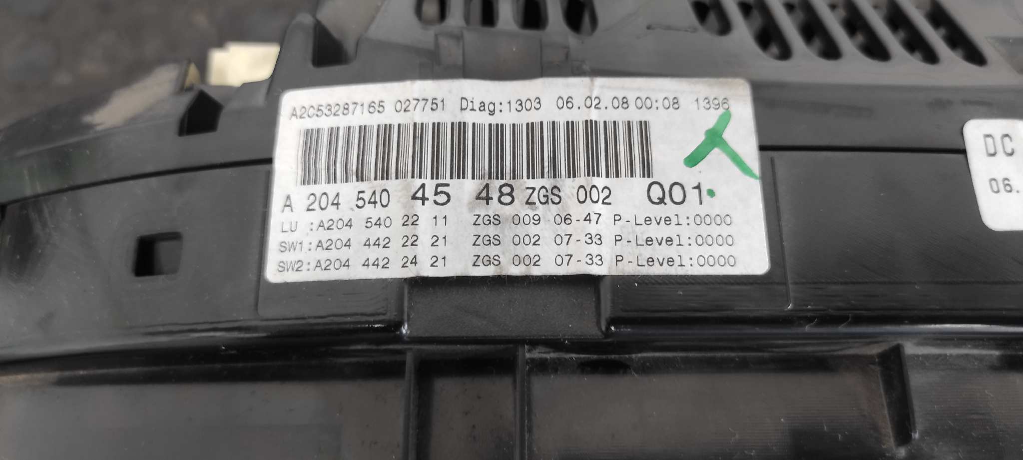 CUADRO INSTRUMENTOS MERCEDES-BENZ CLASE C (W204) BERLINA - vista 8