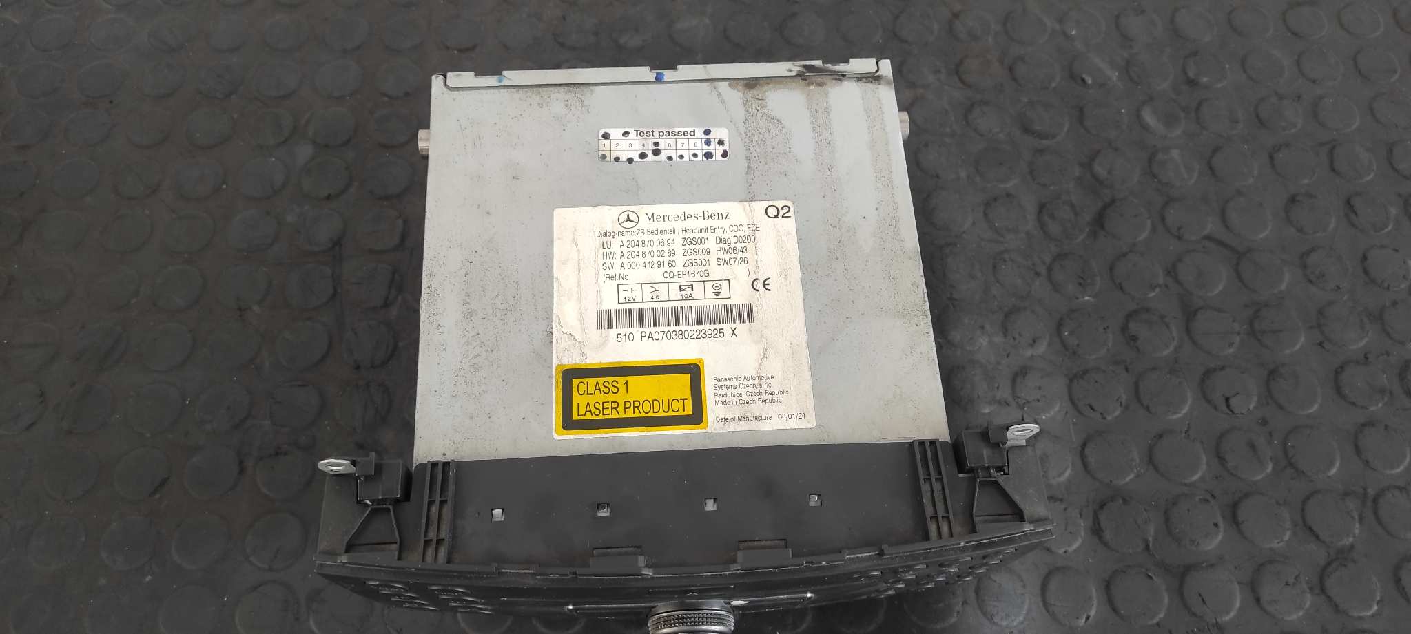 SISTEMA AUDIO / RADIO CD MERCEDES-BENZ CLASE C (W204) BERLINA - vista 6