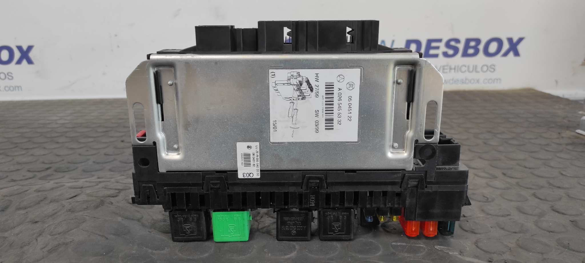 CAJA RELES / FUSIBLES MERCEDES-BENZ CLASE CL (W215) COUPE