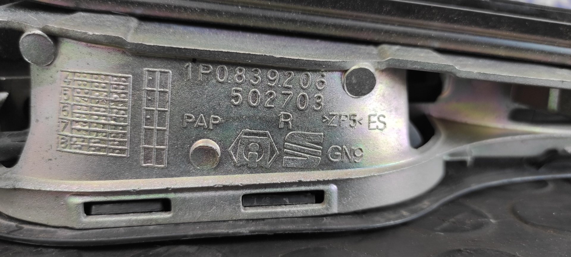 MANETA TRASERA DERECHA SEAT LEON (1P1) - vista 3