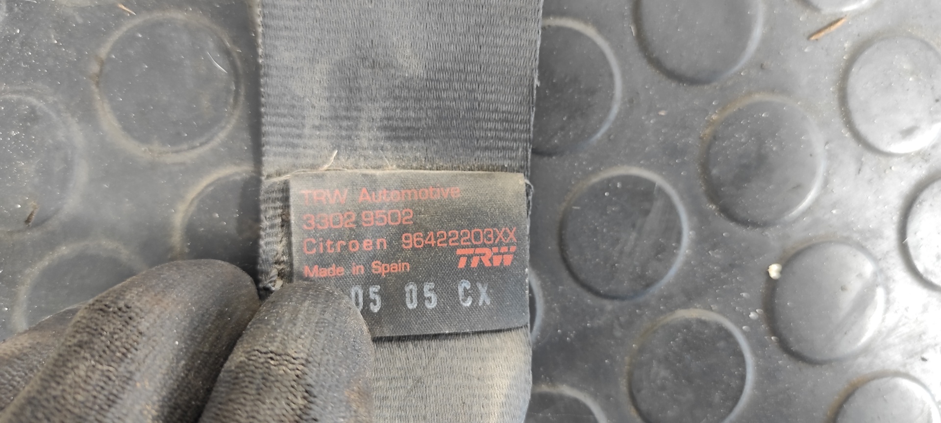 CINTURON TRASERO DERECHO CITROEN C2 - vista 2