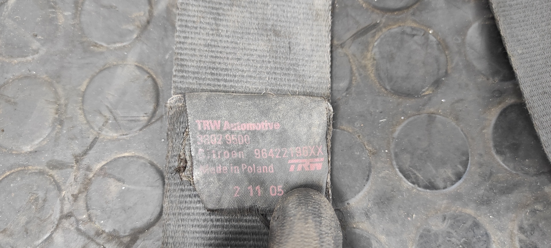 CINTURON DELANTERO DERECHO CITROEN C2 - vista 5