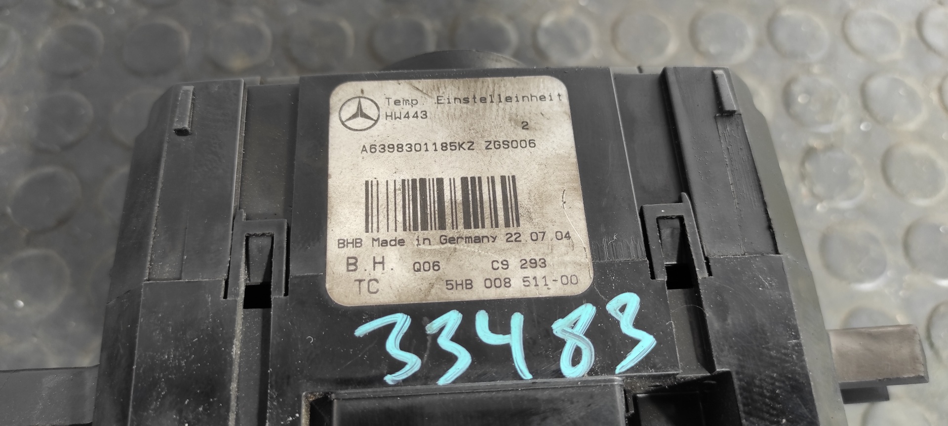 MANDO CALEFACCION / AIRE ACONDICIONADO MERCEDES-BENZ VITO CAJA CERRADA 6.03 -> - vista 2